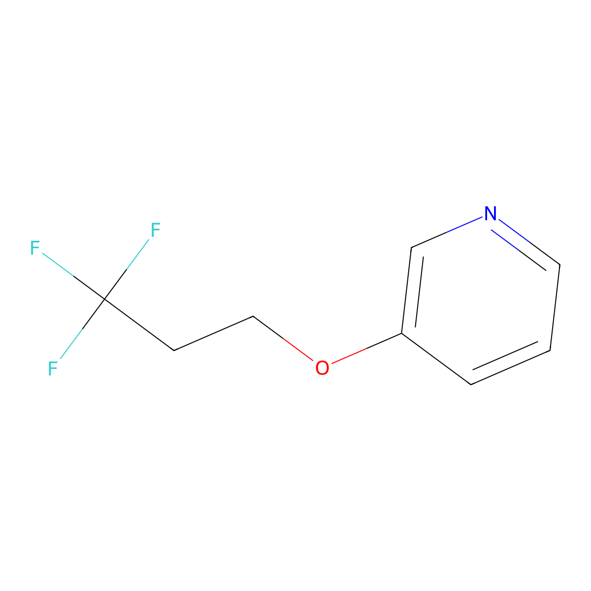 3-(3,3,3-Trifluoropropoxy)pyridine molecular structure, CAS 1565017-29-9