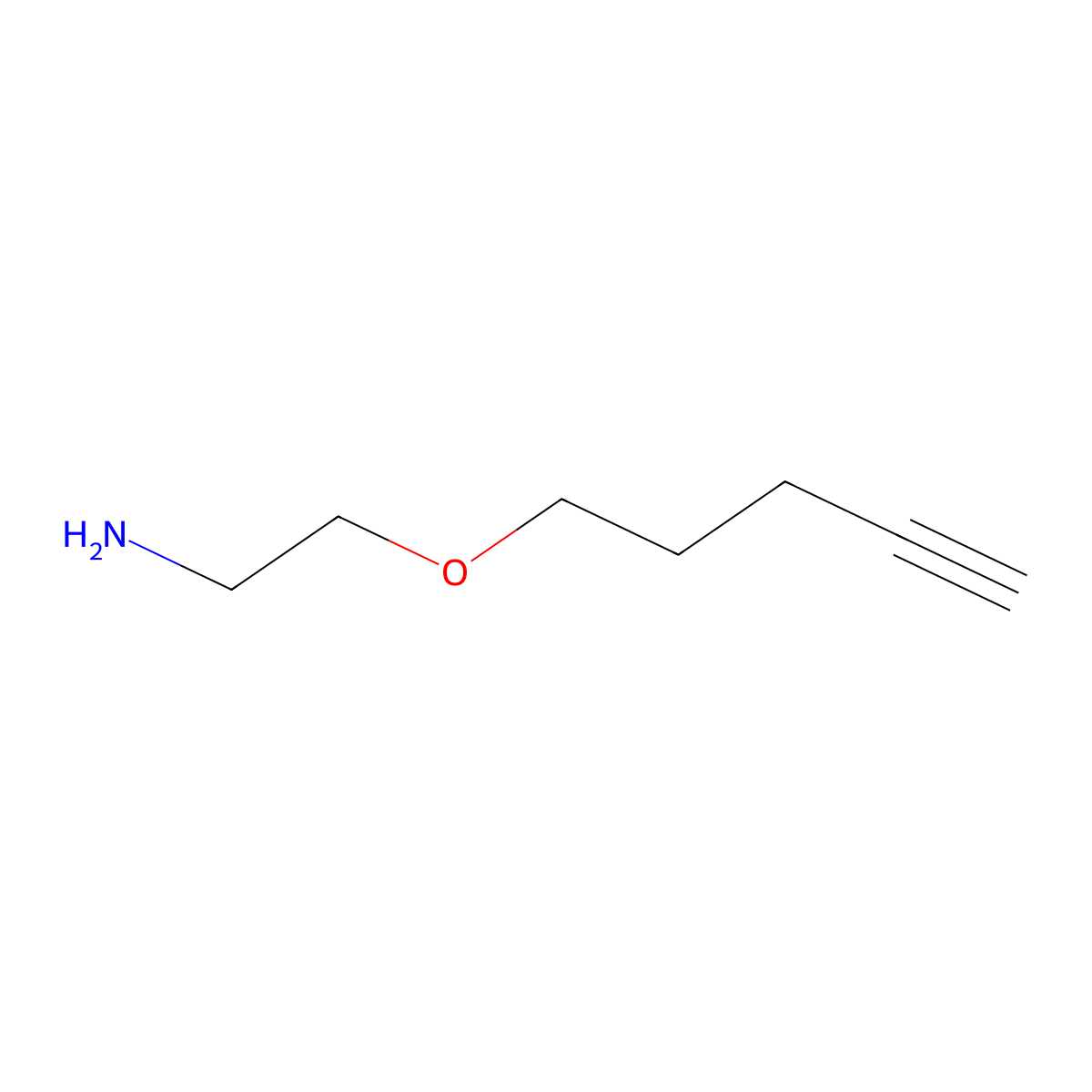 2-(Pent-4-yn-1-yloxy)ethan-1-amine molecular structure, CAS 1565049-69-5