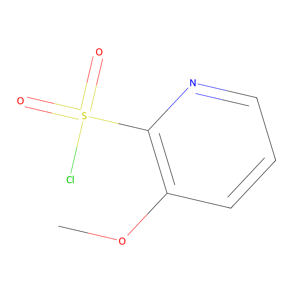 3-Methoxypyridine-2-sulfonyl chloride molecular structure, CAS 1565051-56-0