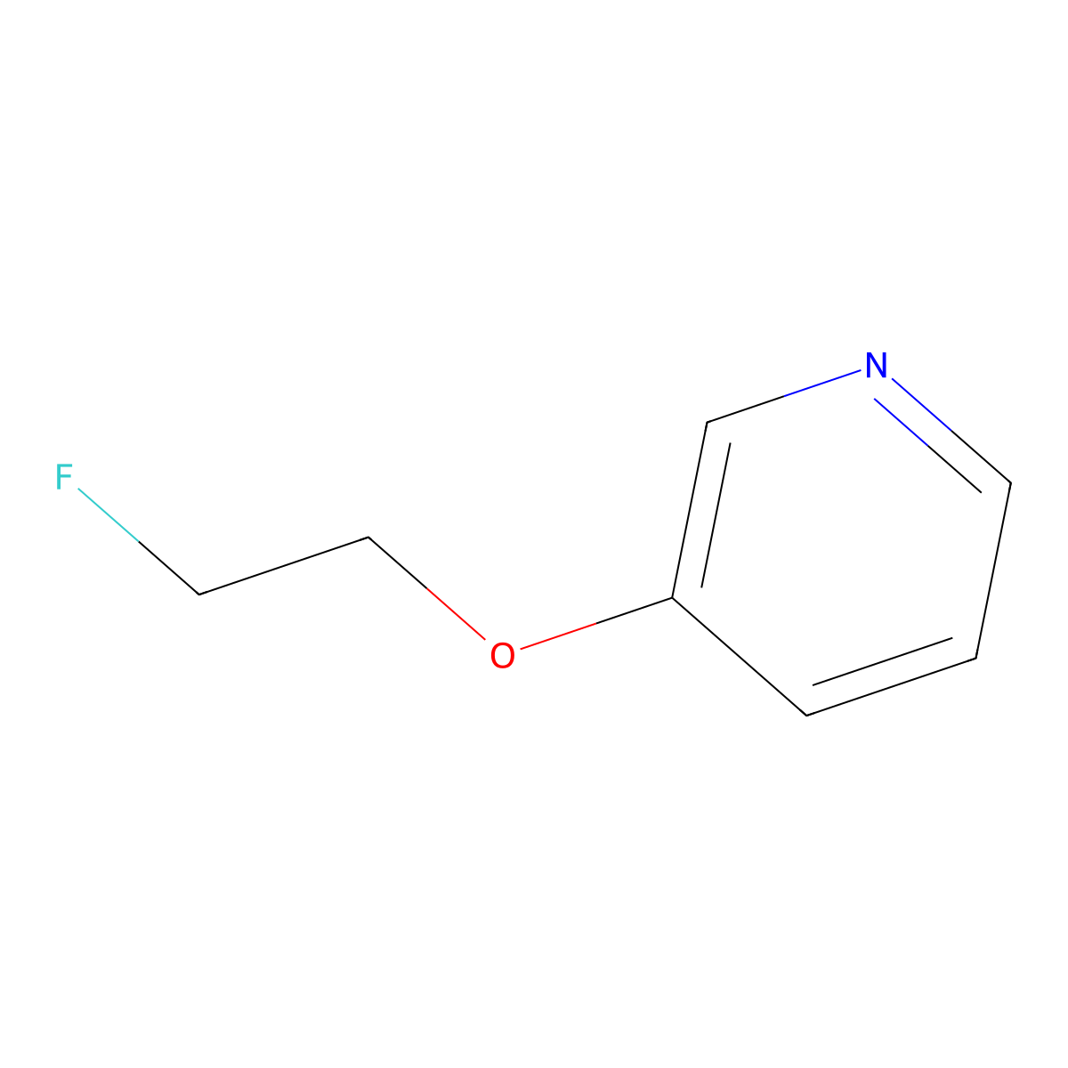 3-(2-Fluoroethoxy)pyridine molecular structure, CAS 1565053-43-1
