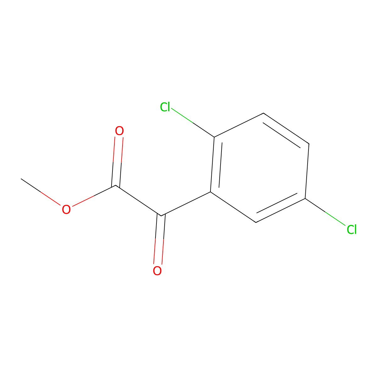Methyl 2-(2,5-dichlorophenyl)-2-oxoacetate molecular structure, CAS 1565067-54-0