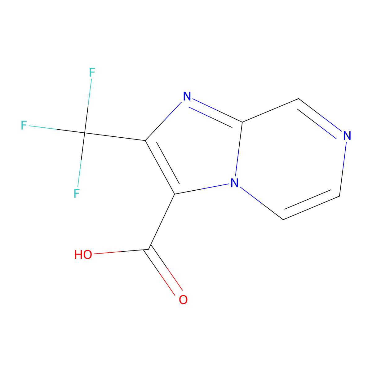 2-(Trifluoromethyl)imidazo[1,2-a]pyrazine-3-carboxylic acid molecular structure, CAS 1565104-32-6