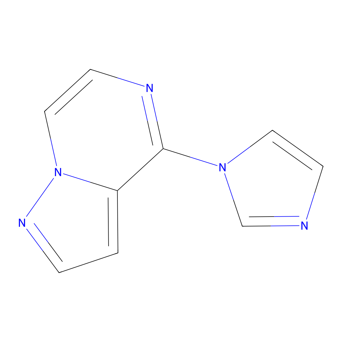 4-(1H-imidazol-1-yl)pyrazolo[1,5-a]pyrazine molecular structure, CAS 1565111-07-0