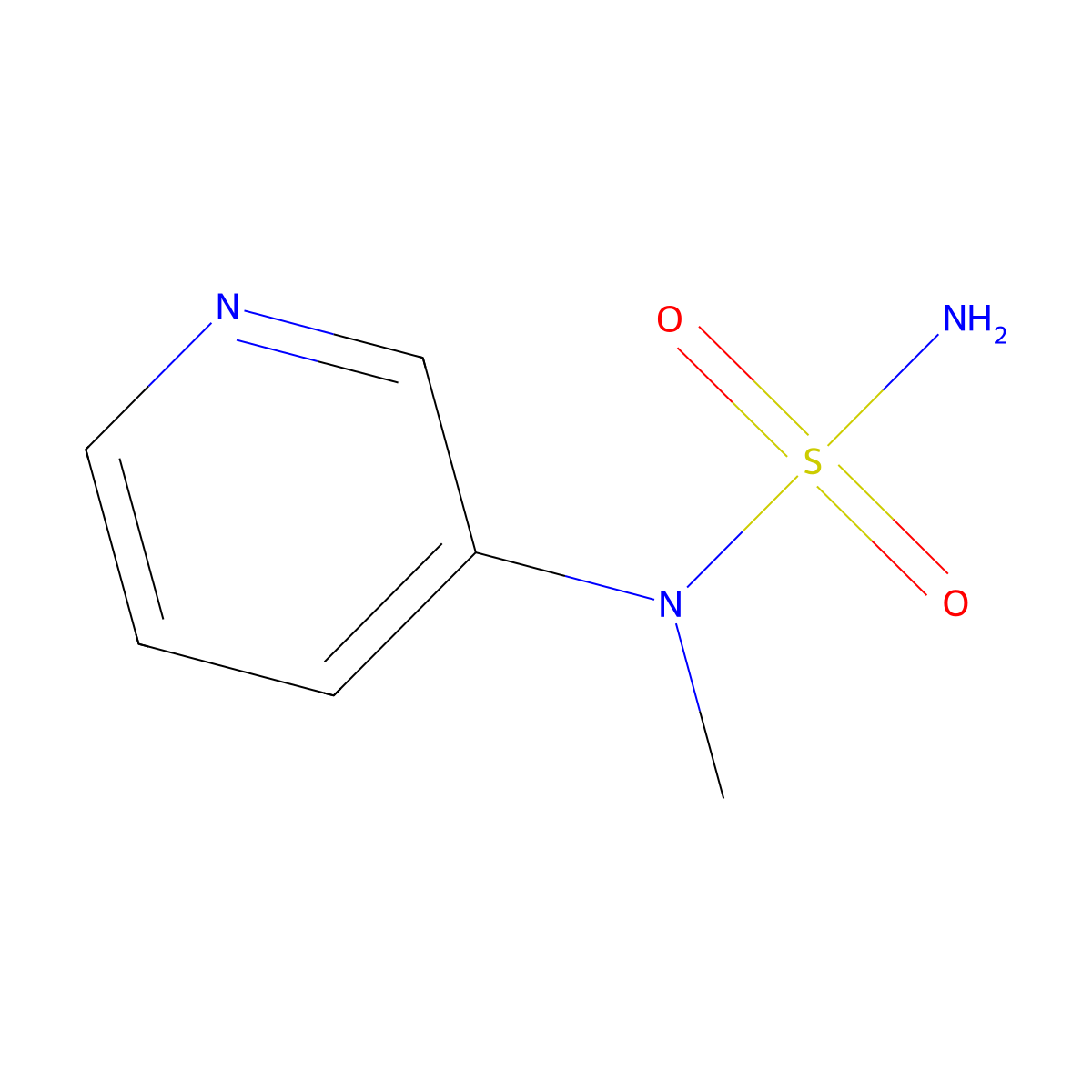 N-Methyl-N-(pyridin-3-yl)aminosulfonamide molecular structure, CAS 1565115-85-6