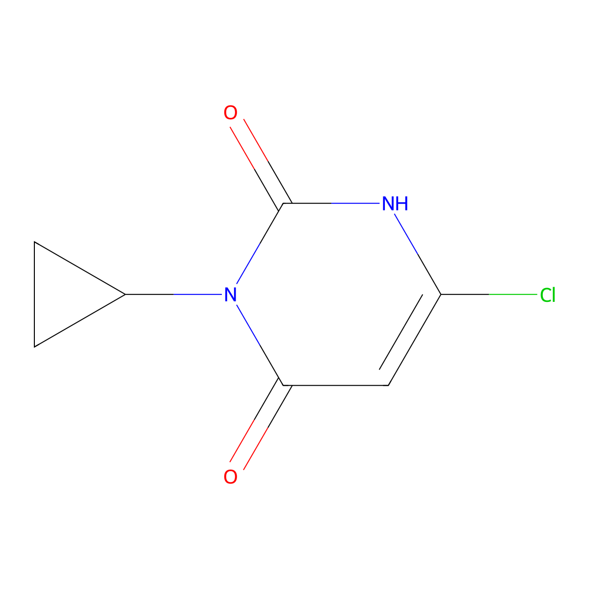 6-Chloro-3-cyclopropyl-1,2,3,4-tetrahydropyrimidine-2,4-dione molecular structure, CAS 1565120-07-1