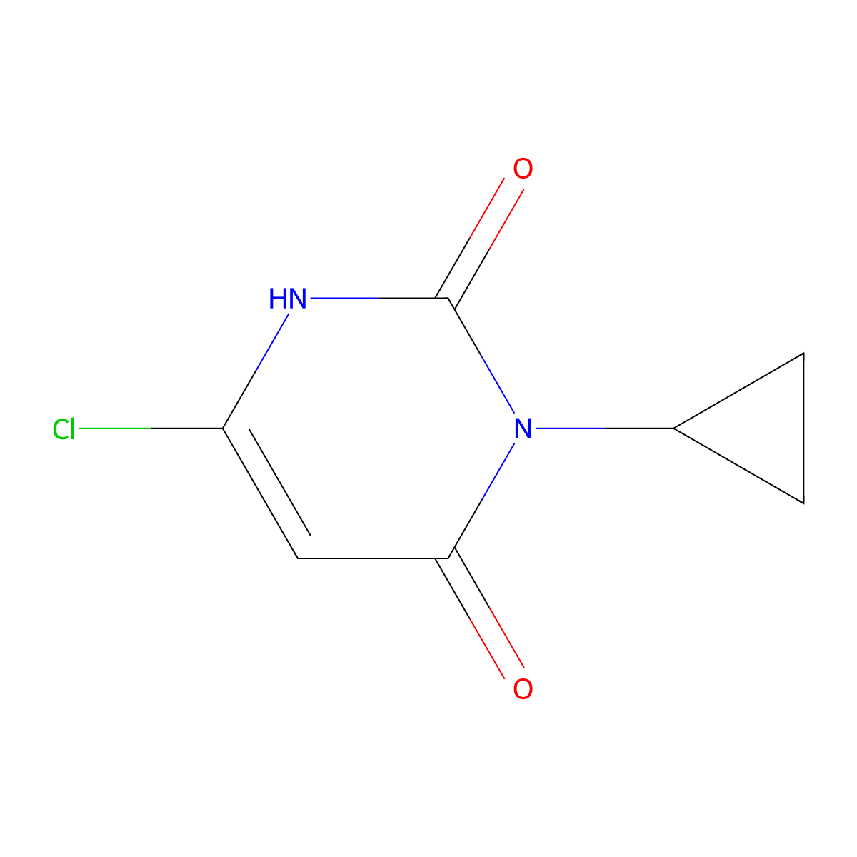6-Chloro-3-cyclopropyl-1,2,3,4-tetrahydropyrimidine-2,4-dione molecular structure, CAS 1565120-07-1