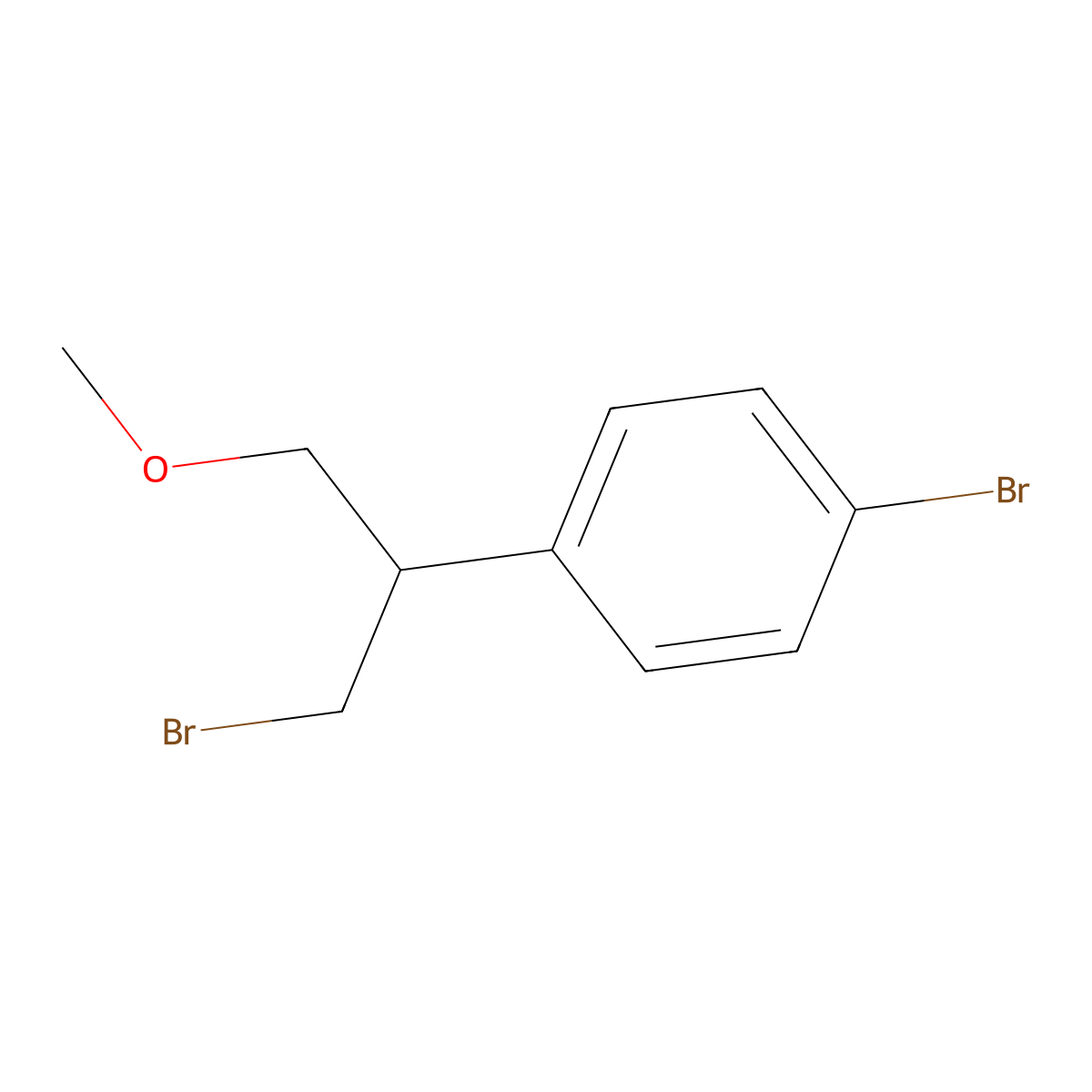 1-Bromo-4-(1-bromo-3-methoxypropan-2-yl)benzene molecular structure, CAS 1565124-31-3