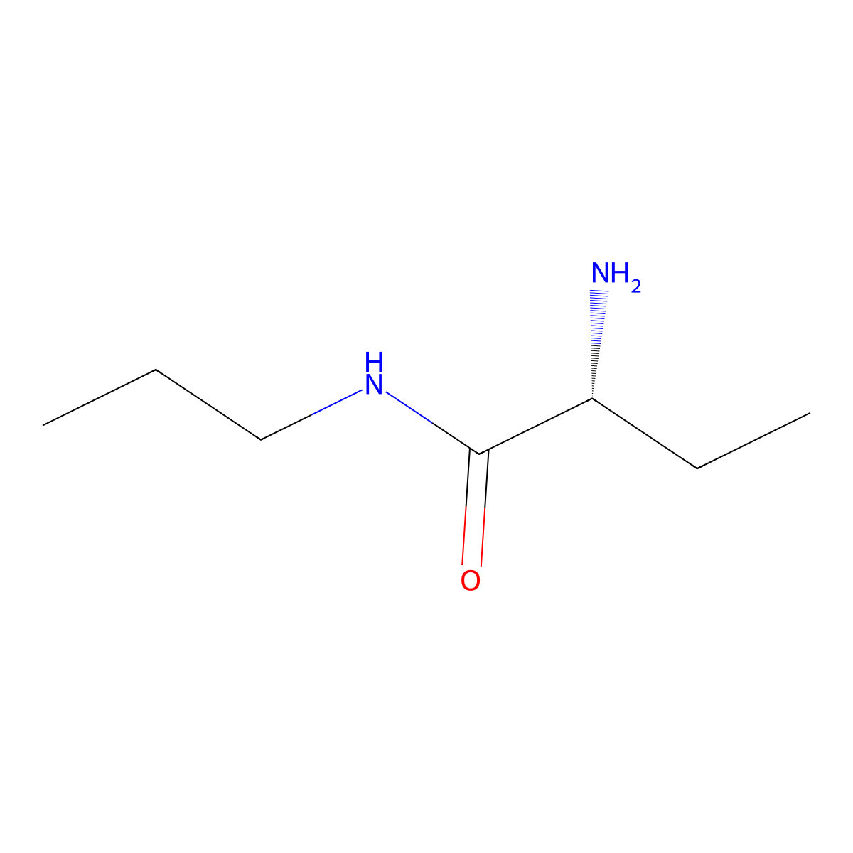 (2R)-2-amino-N-propylbutanamide molecular structure, CAS 1565130-85-9