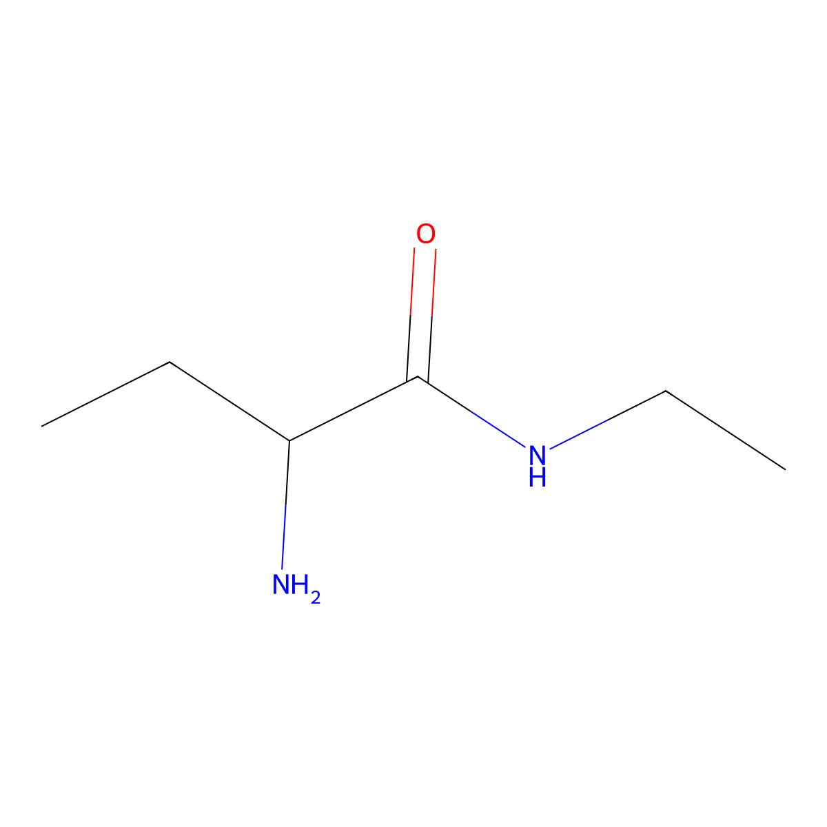 (2R)-2-amino-N-ethylbutanamide molecular structure, CAS 1565165-75-4