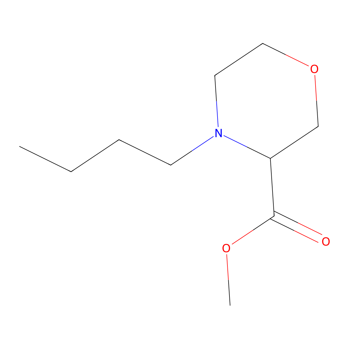 Methyl 4-butylmorpholine-3-carboxylate molecular structure, CAS 1565318-36-6