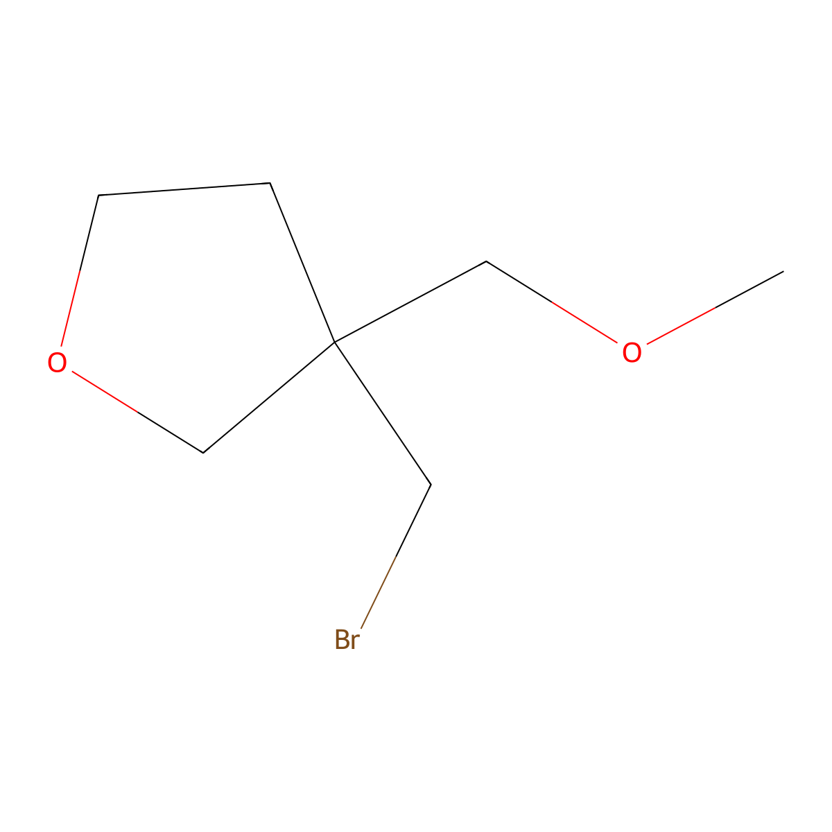 3-(Bromomethyl)-3-(methoxymethyl)oxolane molecular structure, CAS 1565319-91-6