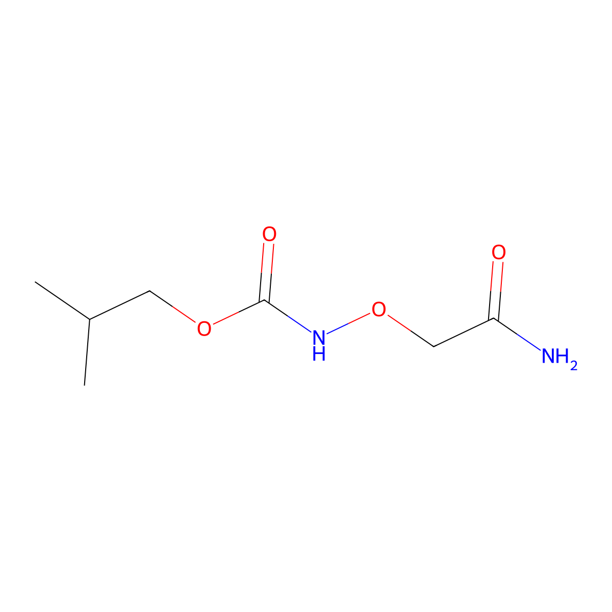 2-Methylpropyl N-(2-amino-2-oxoethoxy)carbamate molecular structure, CAS 1565330-19-9