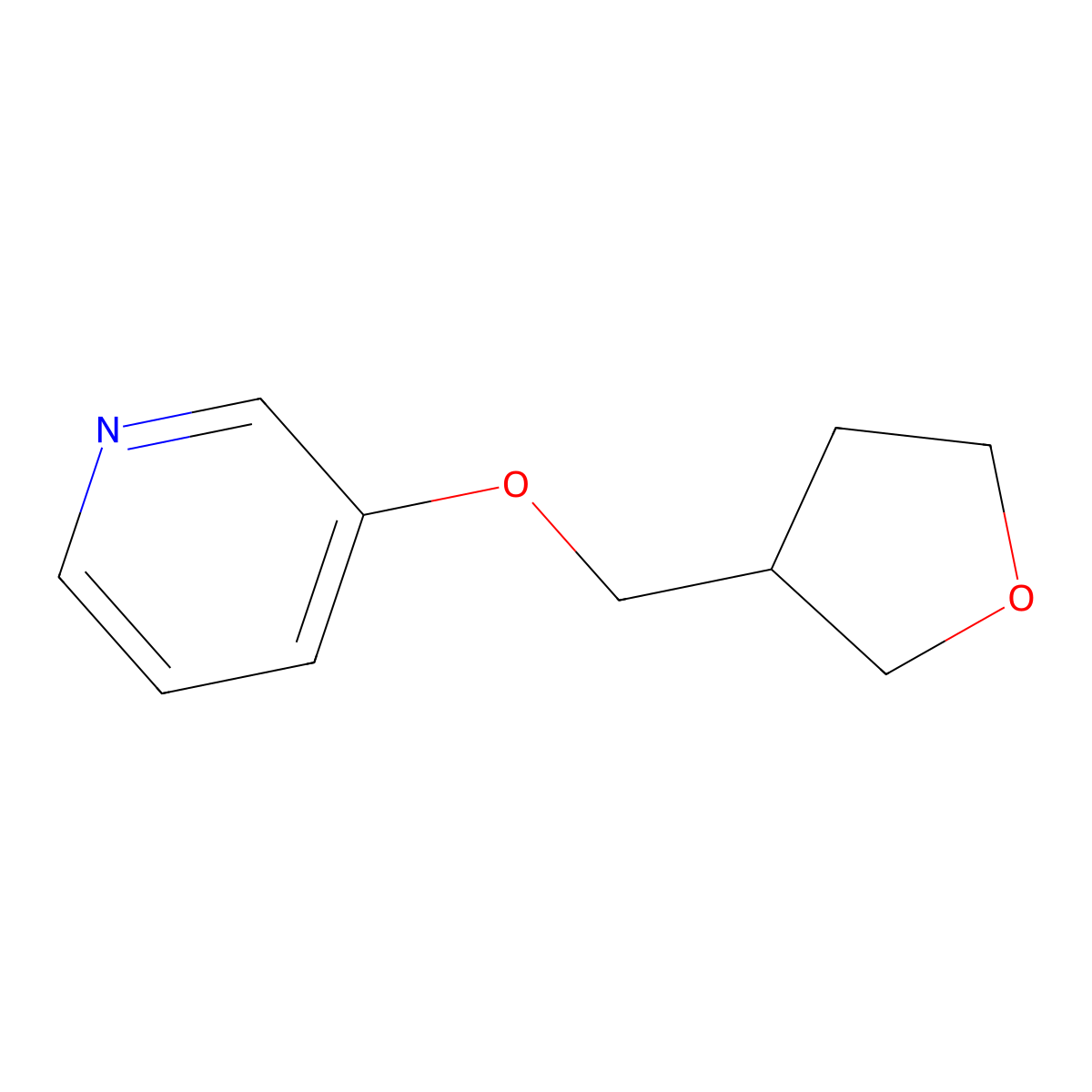3-[(Oxolan-3-yl)methoxy]pyridine molecular structure, CAS 1565341-32-3