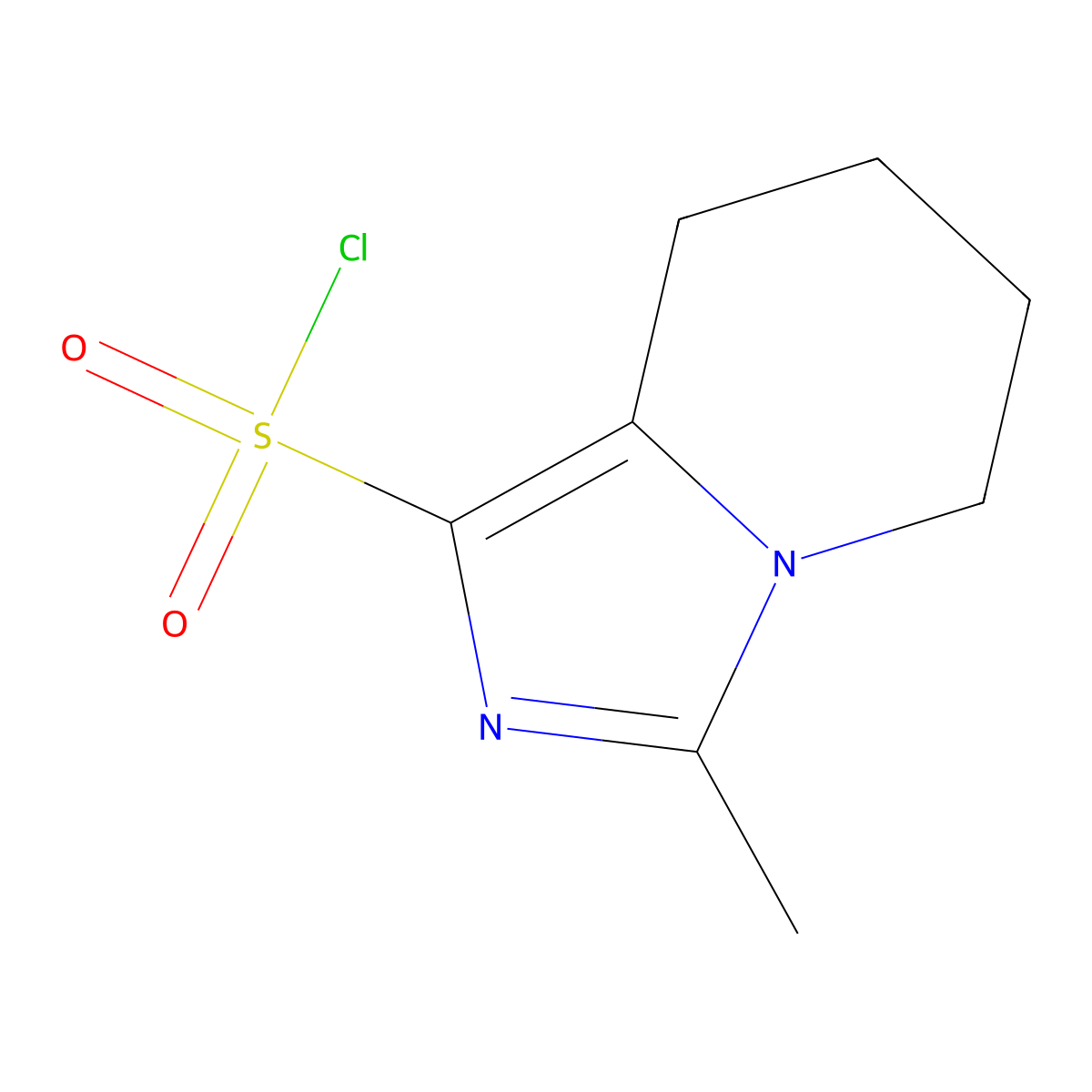 3-Methyl-5,6,7,8-tetrahydroimidazo[1,5-a]pyridine-1-sulfonyl chloride molecular structure, CAS 1565344-80-0