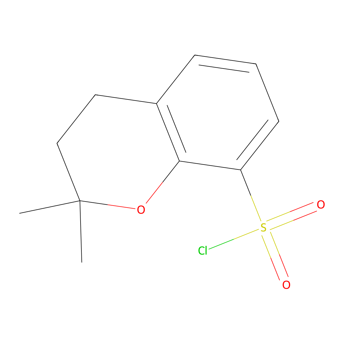 2,2-Dimethyl-3,4-dihydrochromene-8-sulfonyl chloride molecular structure, CAS 1565390-34-2