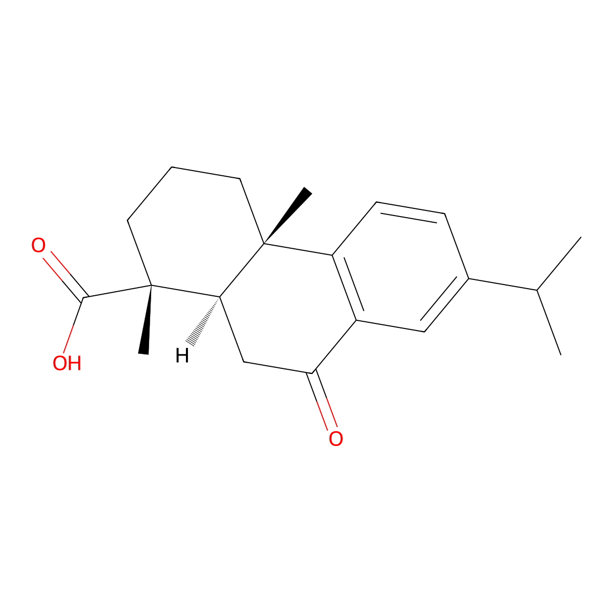 7-Oxodehydroabietic acid molecular structure, CAS 15654-55-4