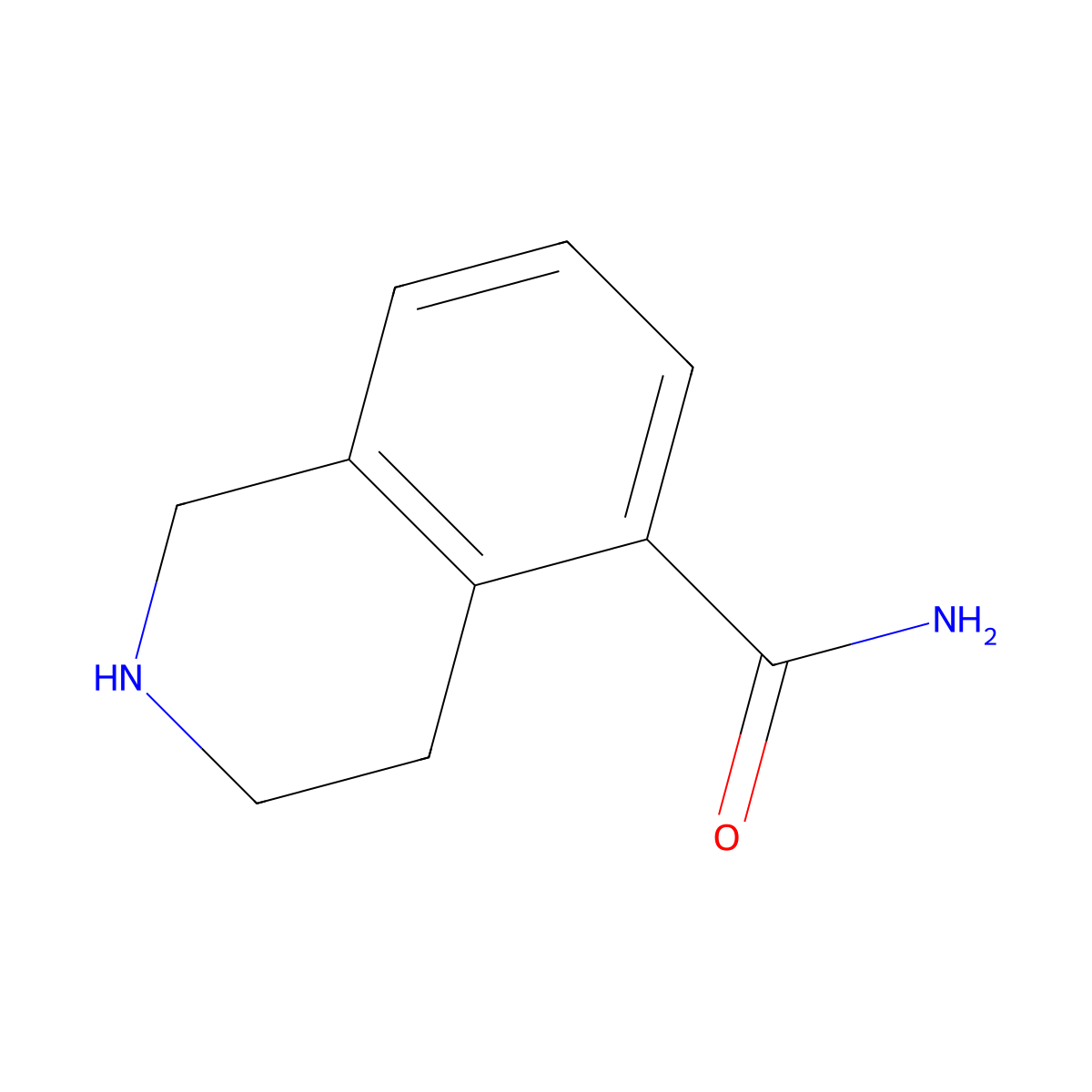 1,2,3,4-Tetrahydroisoquinoline-5-carboxamide molecular structure, CAS 1565401-73-1