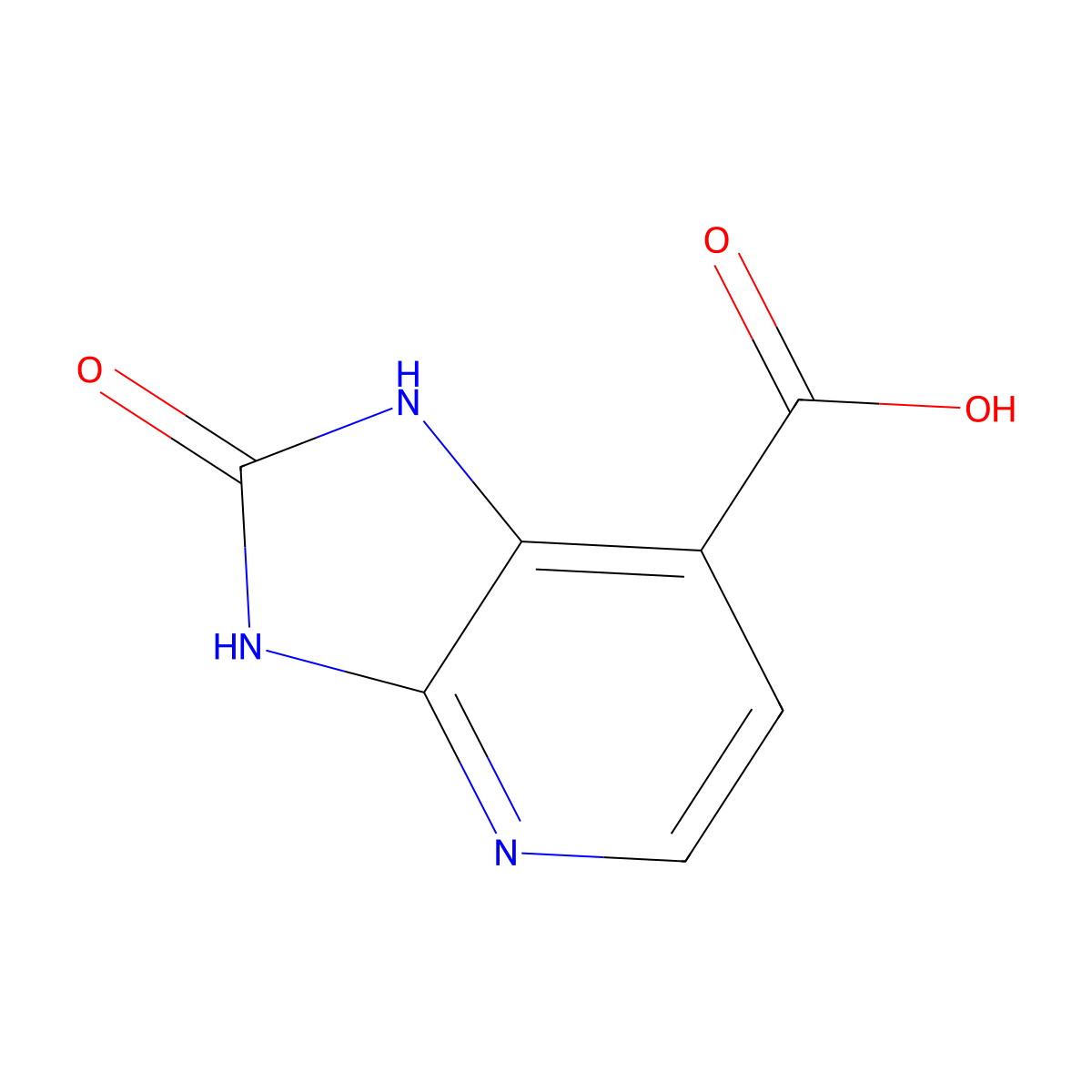 2-hydroxy-3H-imidazo(4,5-b)pyridine-7-carboxylic acid molecular structure, CAS 1565404-86-5
