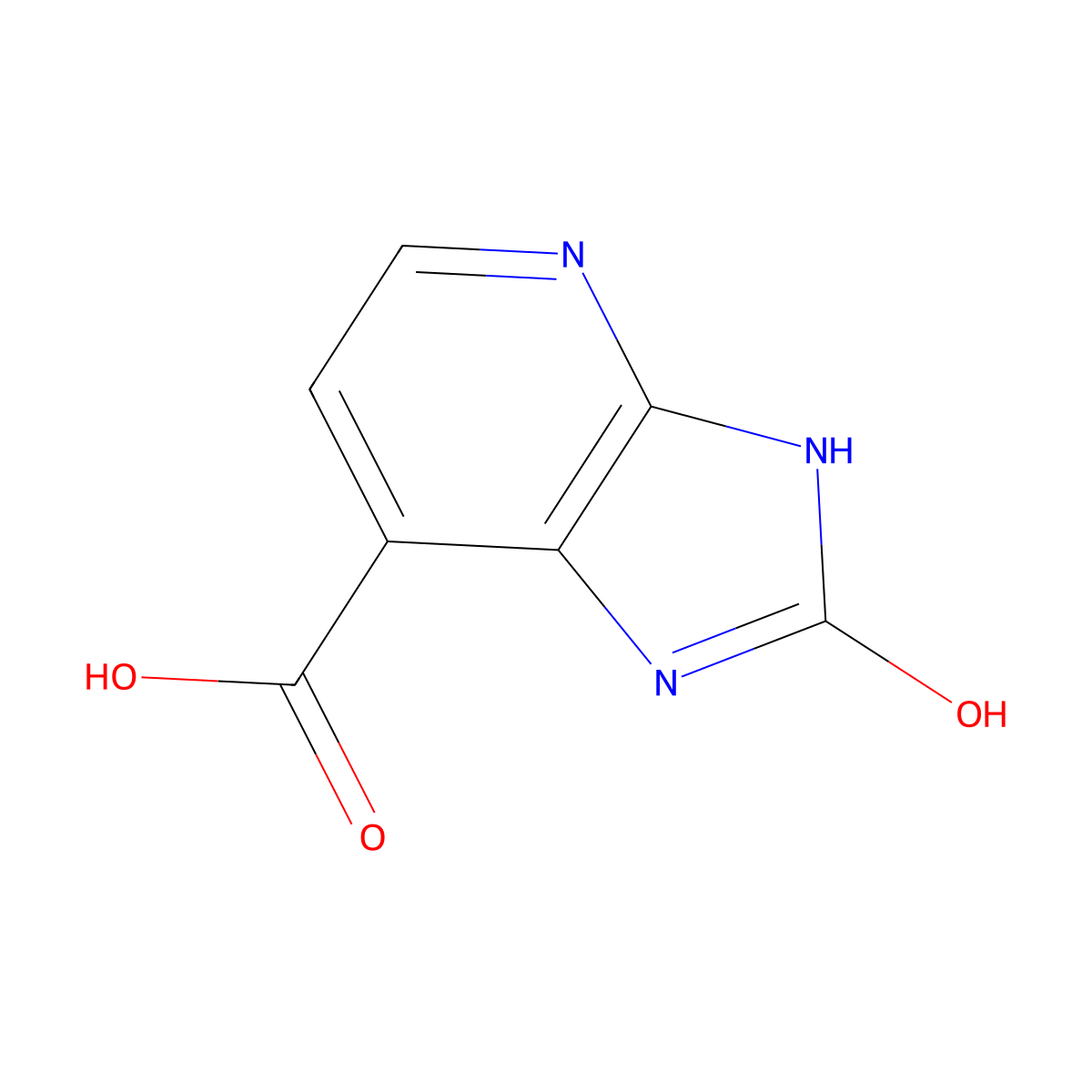 2-hydroxy-3H-imidazo(4,5-b)pyridine-7-carboxylic acid molecular structure, CAS 1565404-86-5