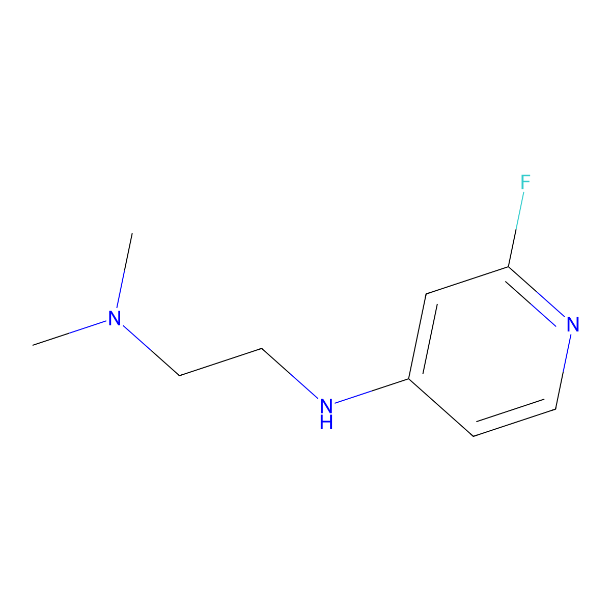 N1-(2-Fluoropyridin-4-yl)-N2,N2-dimethylethane-1,2-diamine molecular structure, CAS 1565420-67-8