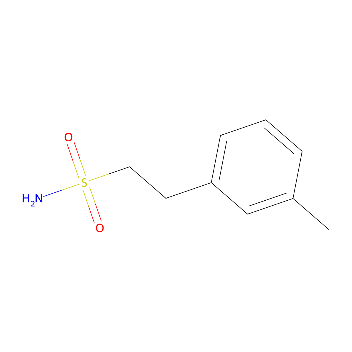 2-(3-Methylphenyl)ethane-1-sulfonamide molecular structure, CAS 1565427-88-4