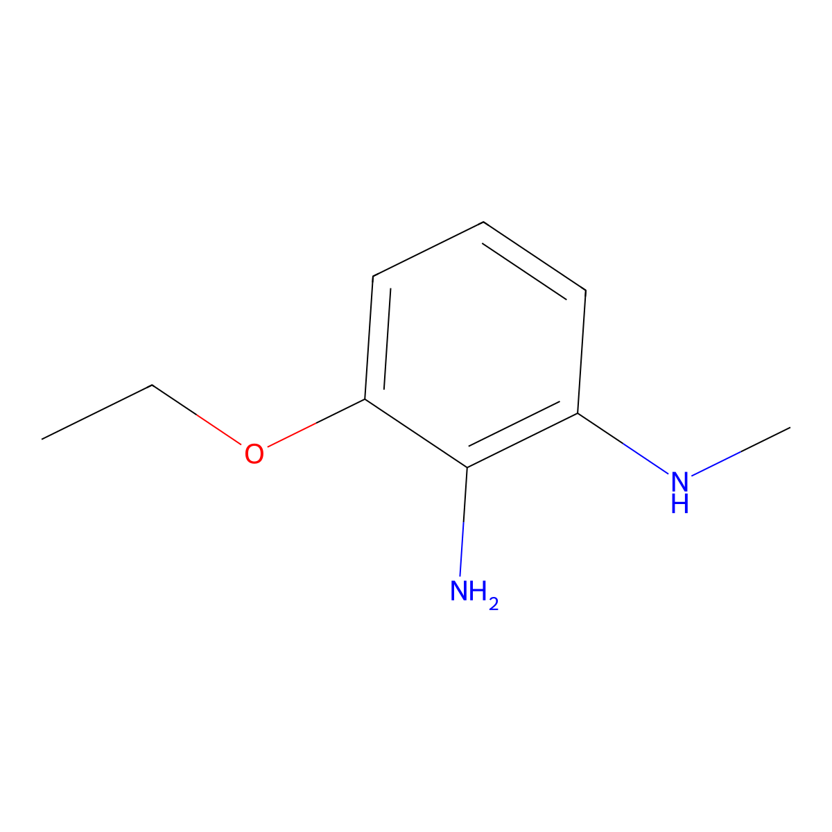 3-ethoxy-N1-methylbenzene-1,2-diamine molecular structure, CAS 1565431-49-3