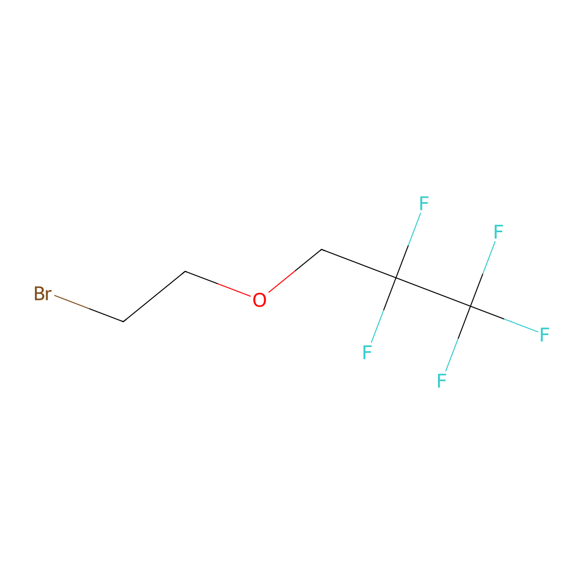 3-(2-Bromoethoxy)-1,1,1,2,2-pentafluoropropane molecular structure, CAS 1565435-09-7