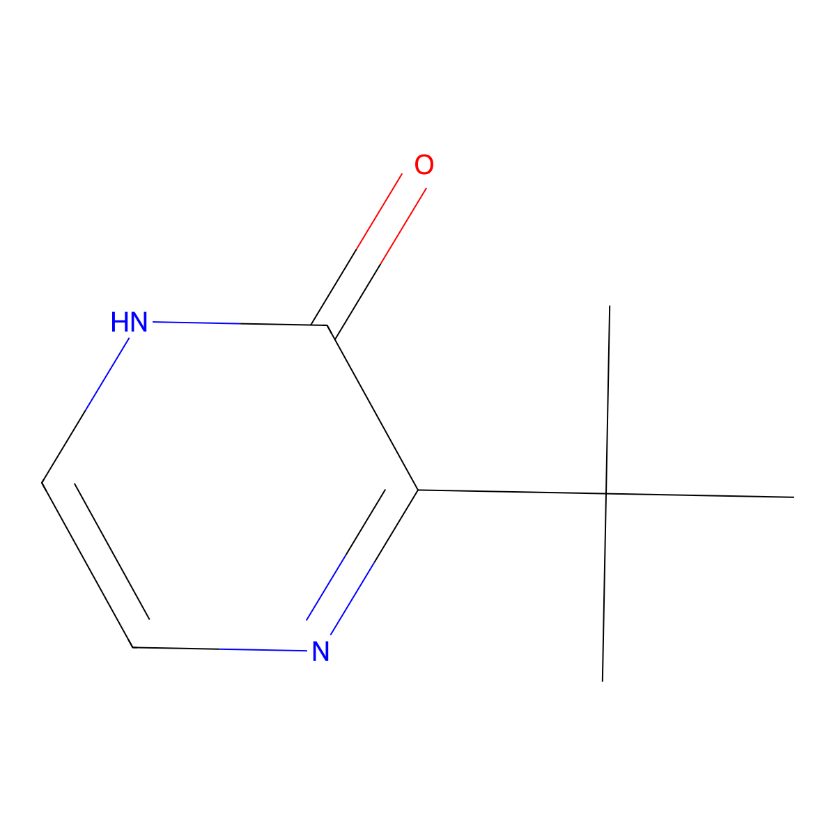 3-Tert-butyl-1,2-dihydropyrazin-2-one molecular structure, CAS 1565449-08-2