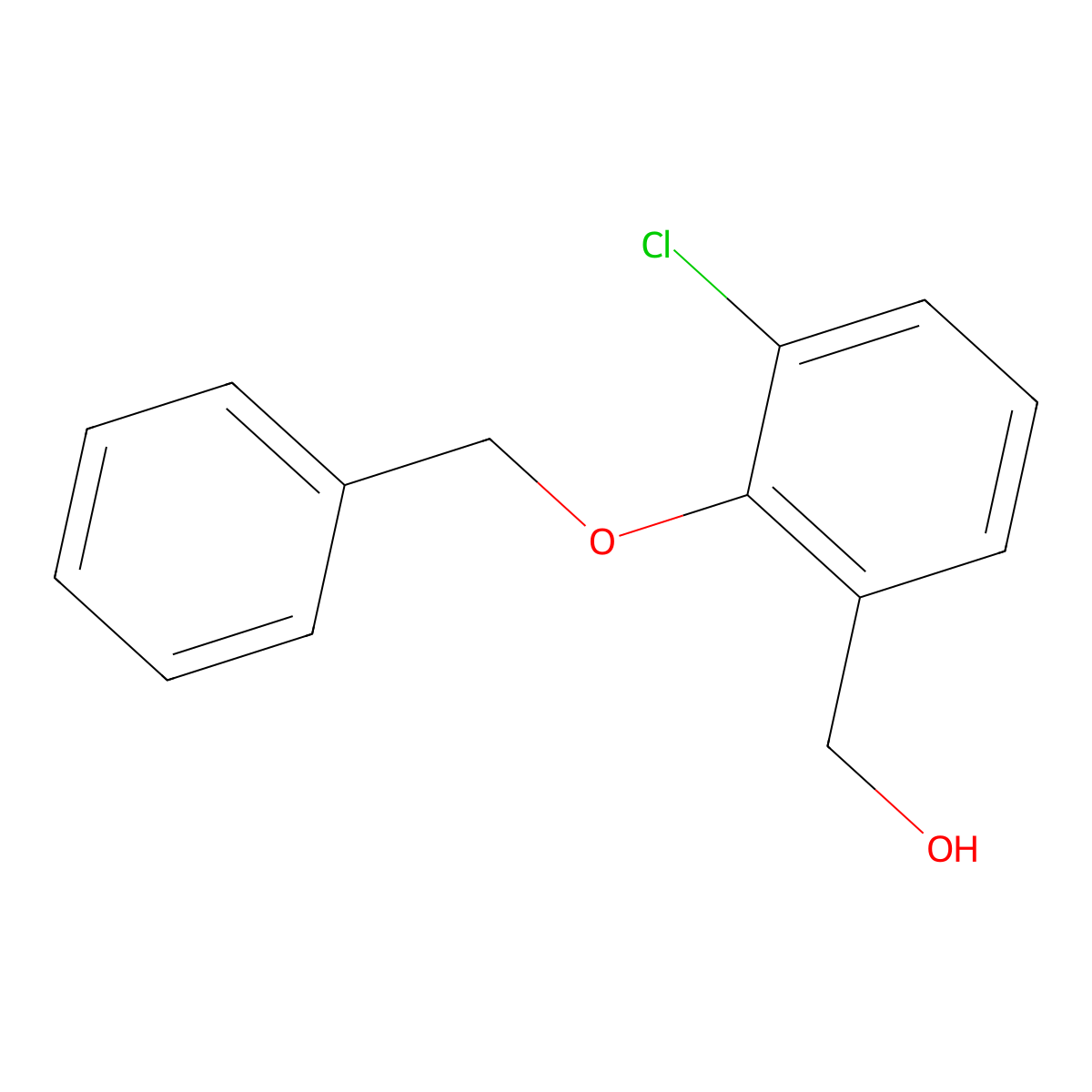 [2-(Benzyloxy)-3-chlorophenyl]methanol molecular structure, CAS 1565469-52-4