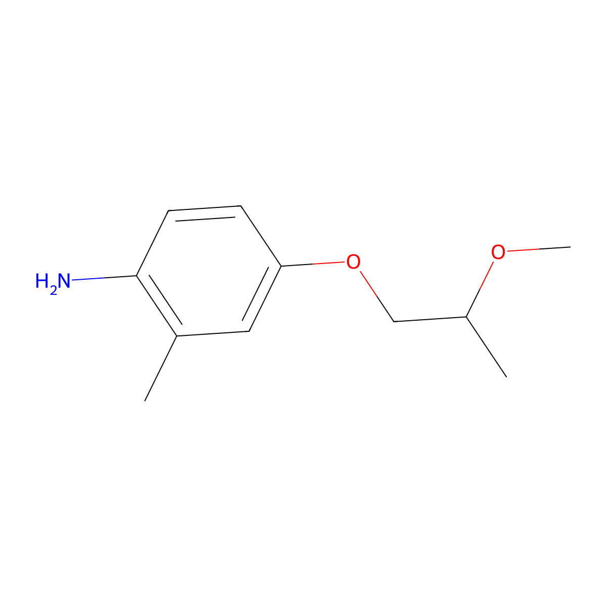 4-(2-Methoxypropoxy)-2-methylaniline molecular structure, CAS 1565471-67-1