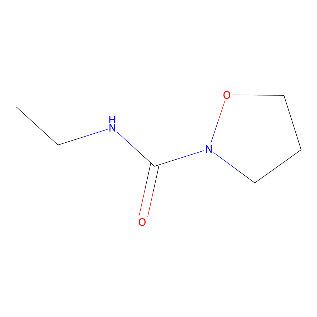 N-ethyl-1,2-oxazolidine-2-carboxamide molecular structure, CAS 1565489-61-3