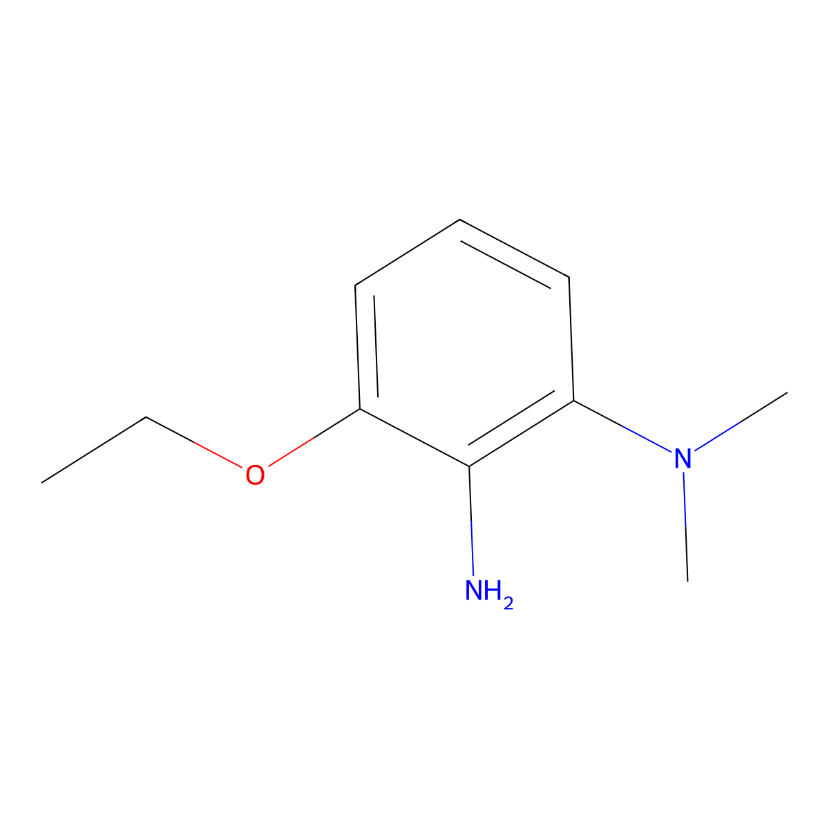 3-ethoxy-N1,N1-dimethylbenzene-1,2-diamine molecular structure, CAS 1565509-59-2