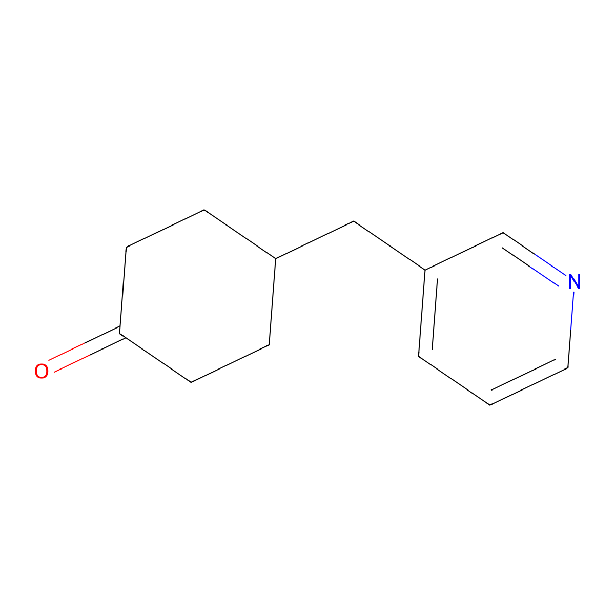 4-[(Pyridin-3-yl)methyl]cyclohexan-1-one molecular structure, CAS 1565510-64-6