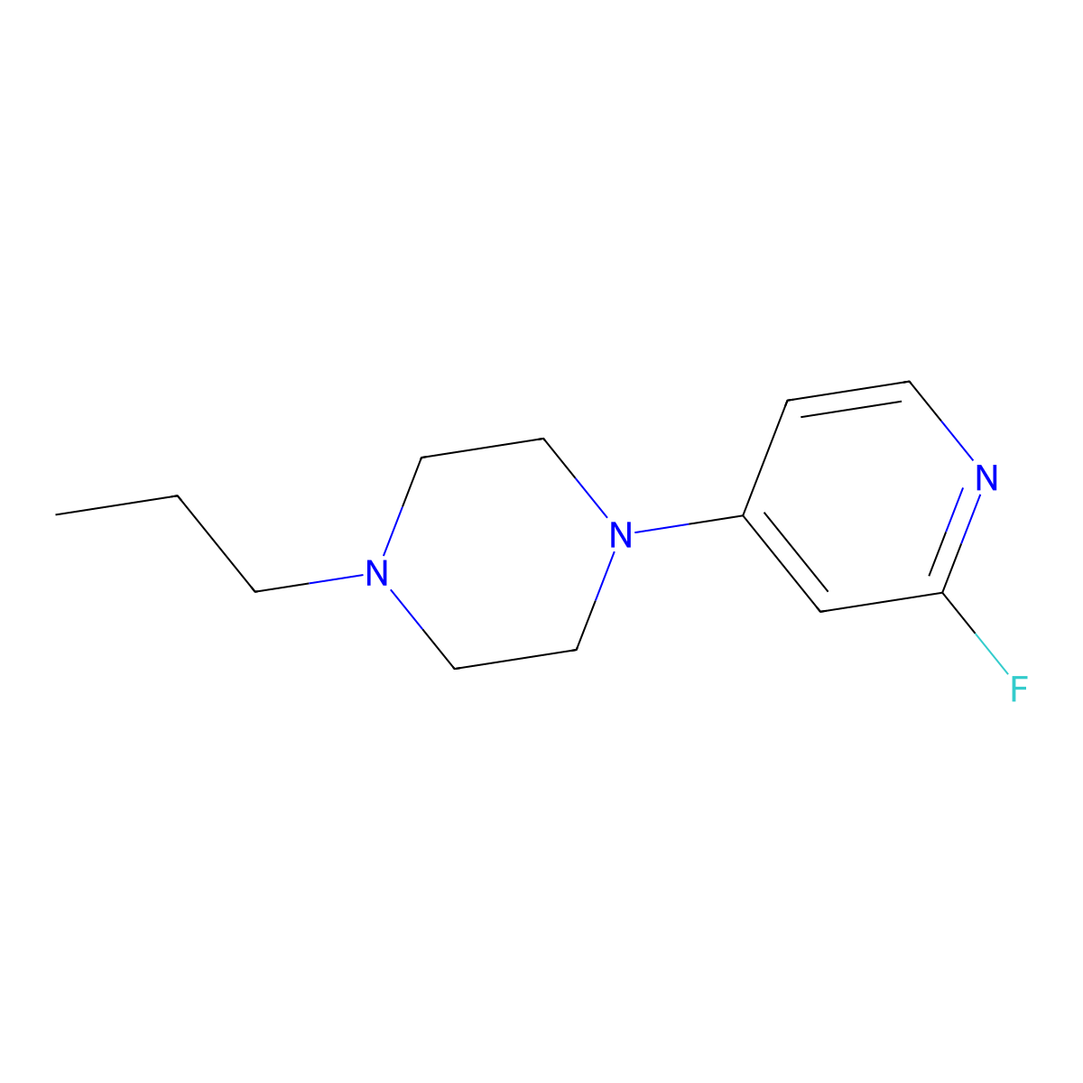 1-(2-Fluoropyridin-4-yl)-4-propylpiperazine molecular structure, CAS 1565518-82-2