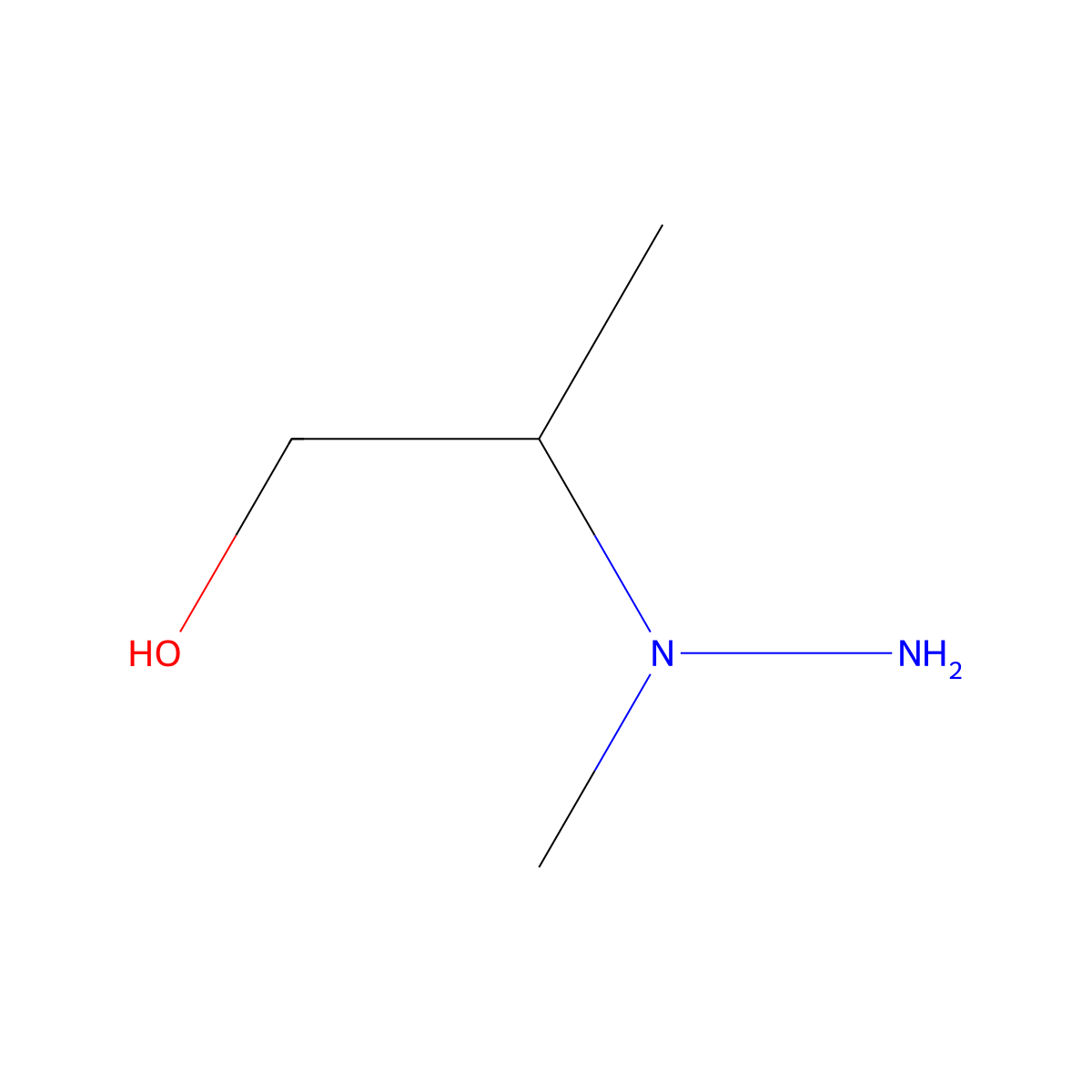 2-(1-Methylhydrazin-1-yl)propan-1-ol molecular structure, CAS 1565539-59-4