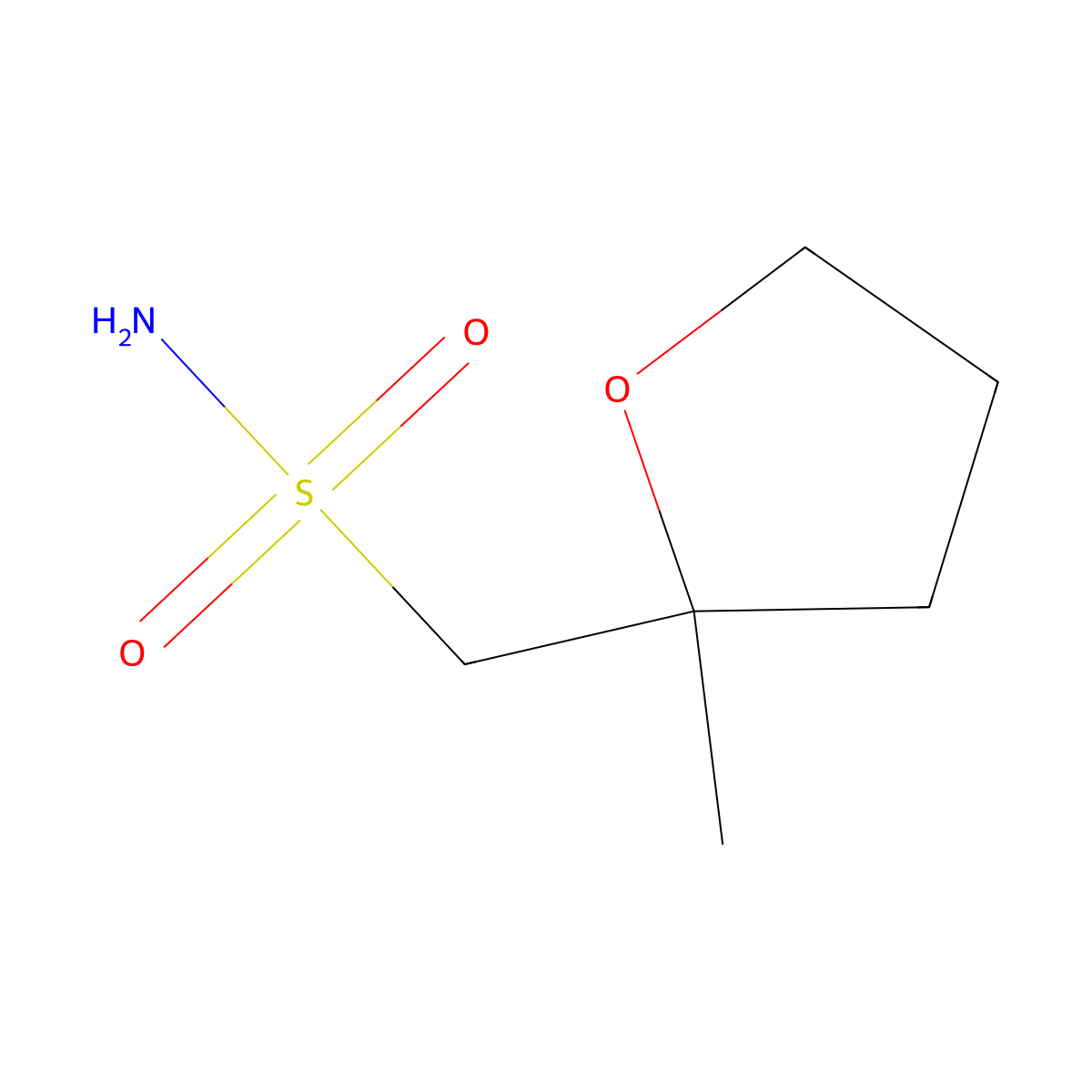 (2-Methyloxolan-2-yl)methanesulfonamide molecular structure, CAS 1565602-42-7