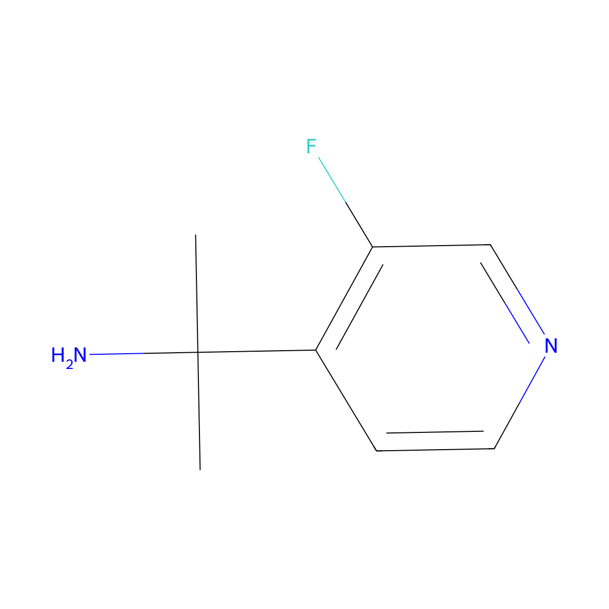 2-(3-Fluoropyridin-4-yl)propan-2-amine molecular structure, CAS 1565607-01-3
