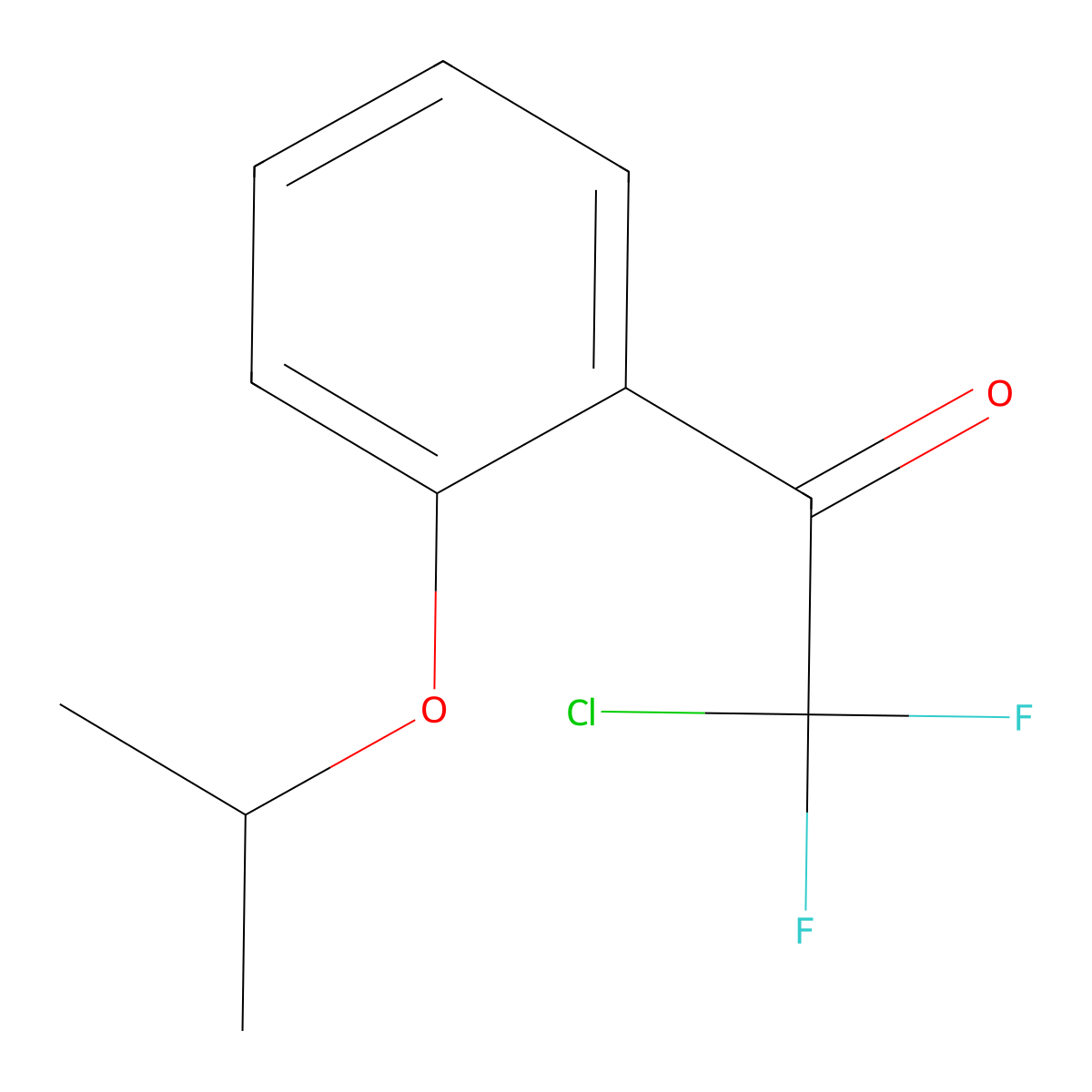 2-Chloro-2,2-difluoro-1-(2-isopropoxyphenyl)ethanone molecular structure, CAS 1565610-36-7