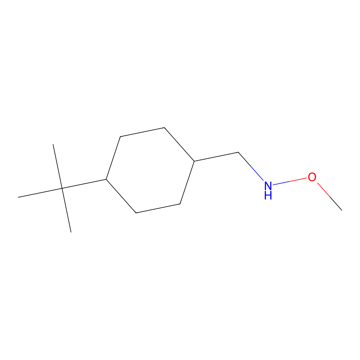 [(4-Tert-butylcyclohexyl)methyl](methoxy)amine molecular structure, CAS 1565625-45-7