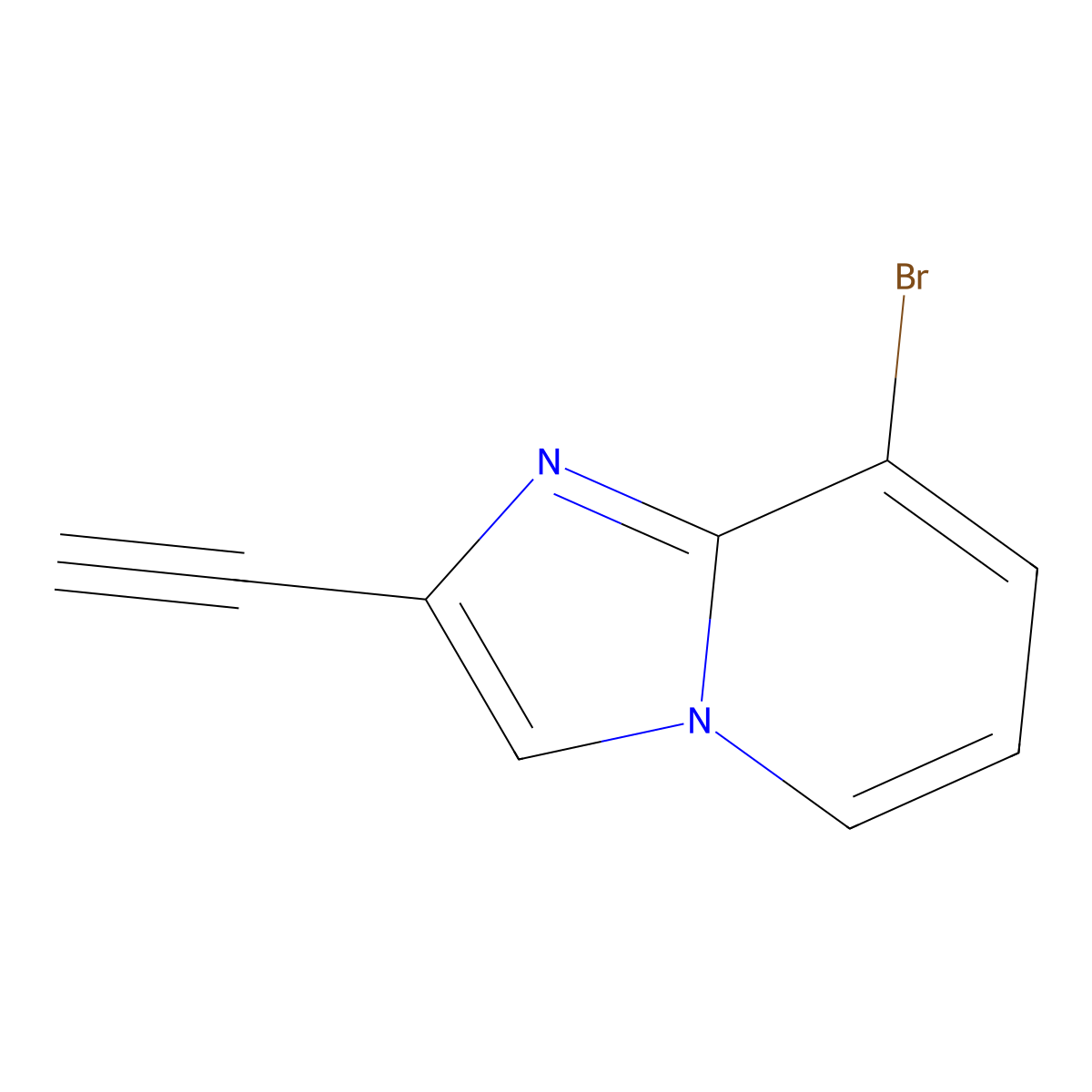 8-Bromo-2-ethynylimidazo[1,2-A]pyridine molecular structure, CAS 1565629-94-8