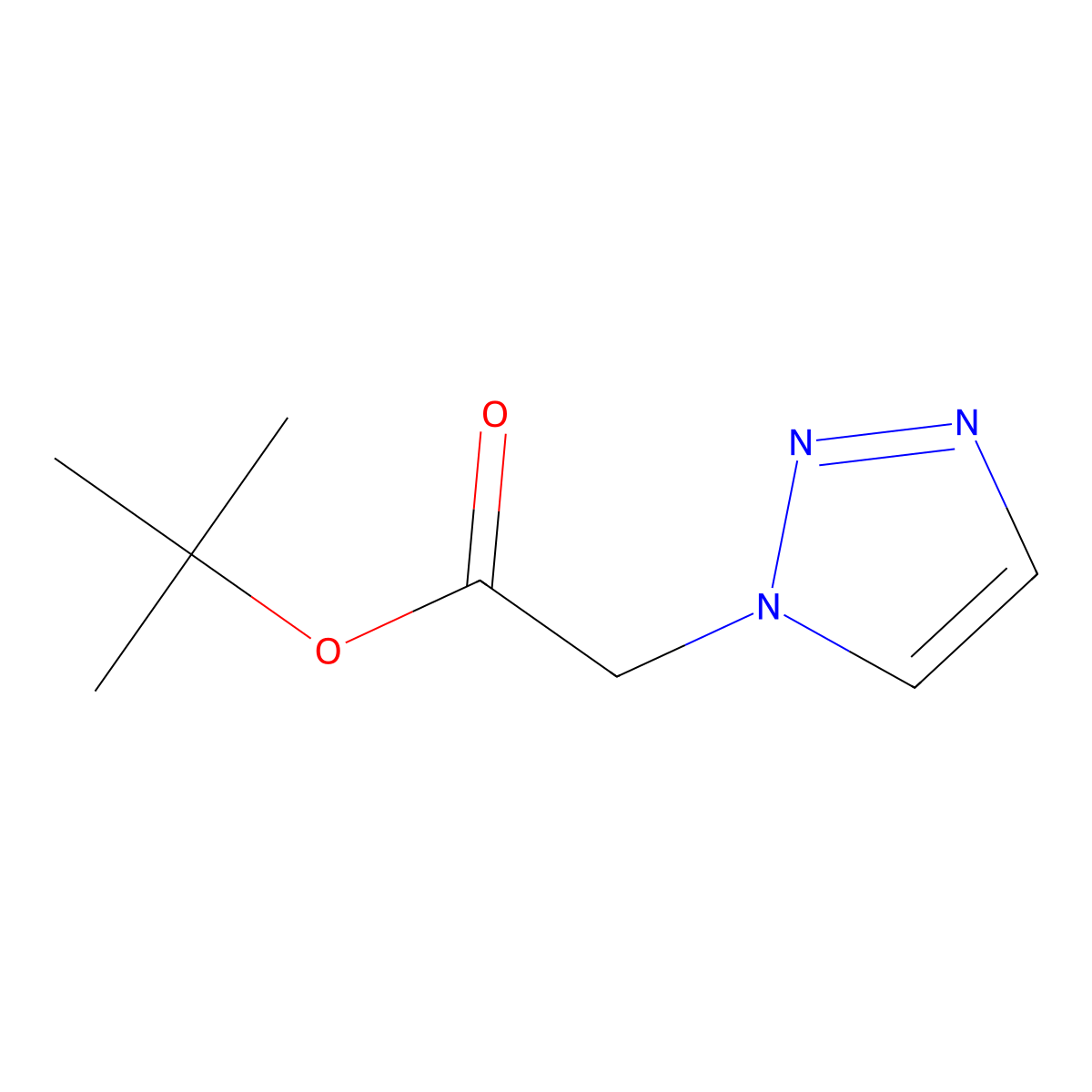 tert-Butyl 2-(1H-1,2,3-triazol-1-yl)acetate molecular structure, CAS 1565669-94-4