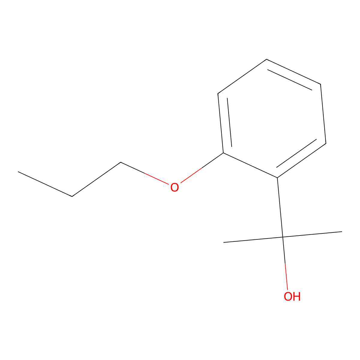2-(2-Propoxyphenyl)propan-2-ol molecular structure, CAS 1565678-97-8