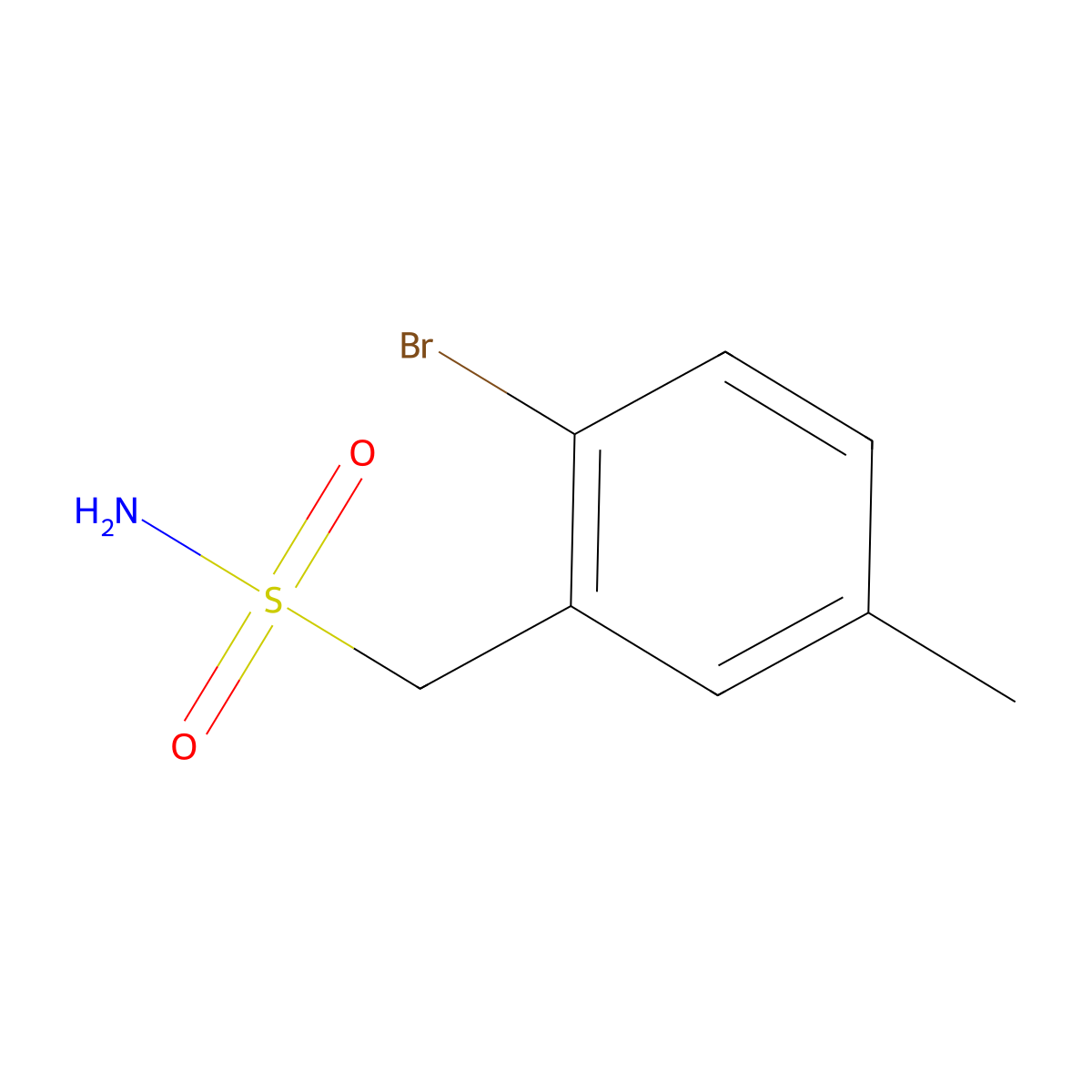 (2-Bromo-5-methylphenyl)methanesulfonamide molecular structure, CAS 1565690-82-5