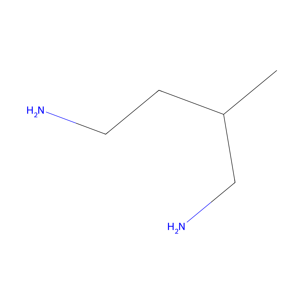 2-Methyl-1,4-diaminobutane molecular structure, CAS 15657-58-6
