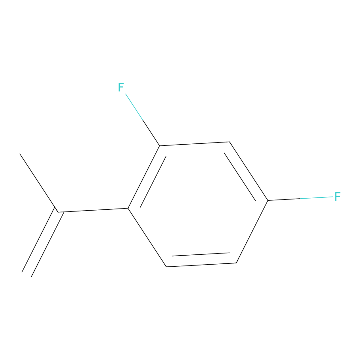 2,4-Difluoro-1-(prop-1-en-2-yl)benzene molecular structure, CAS 156570-11-5