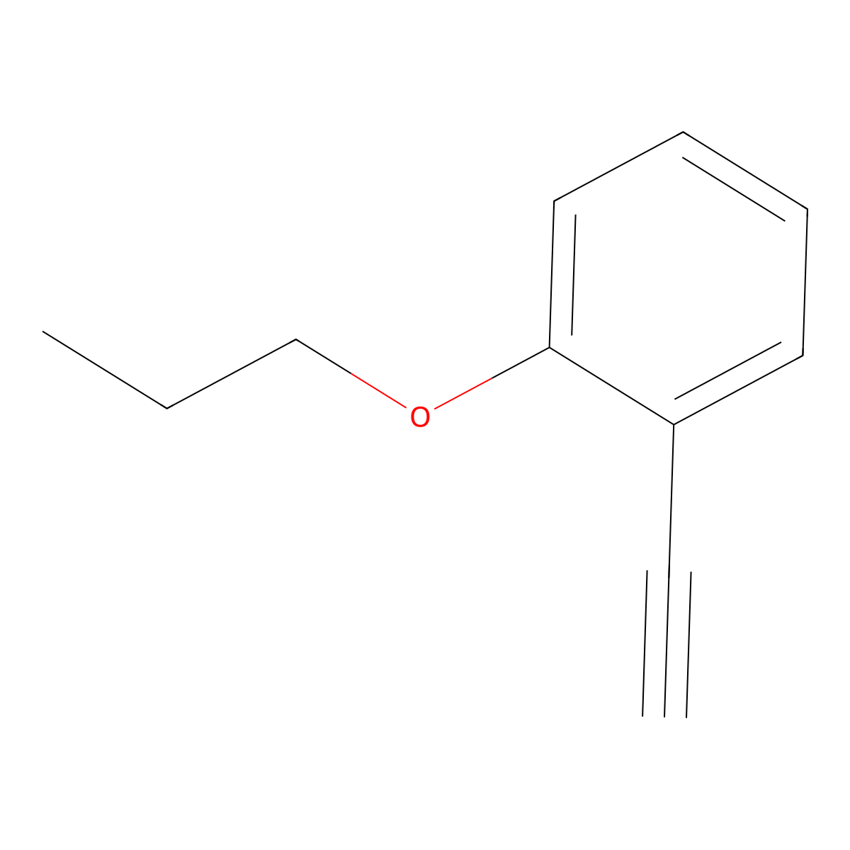 1-Ethynyl-2-propoxybenzene molecular structure, CAS 1565713-18-9