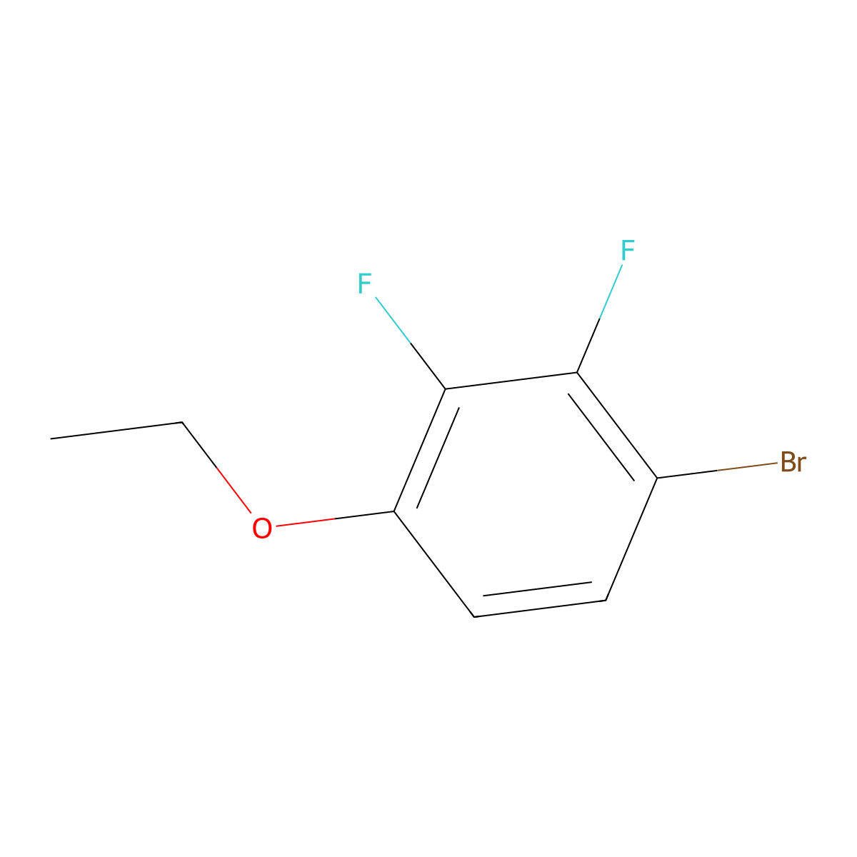1-Bromo-4-ethoxy-2,3-difluorobenzene molecular structure, CAS 156573-09-0