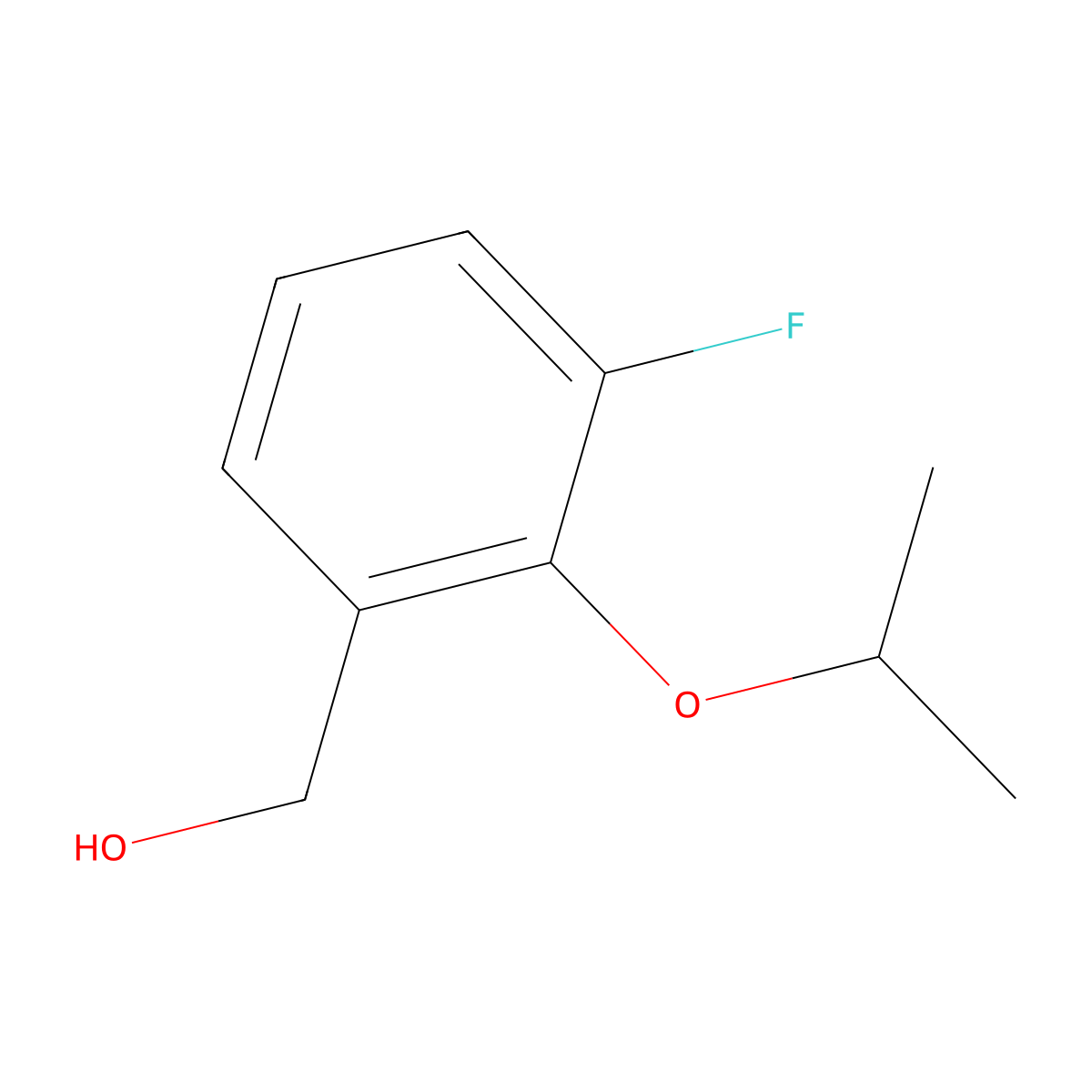 (3-Fluoro-2-isopropoxyphenyl)methanol molecular structure, CAS 1565737-11-2