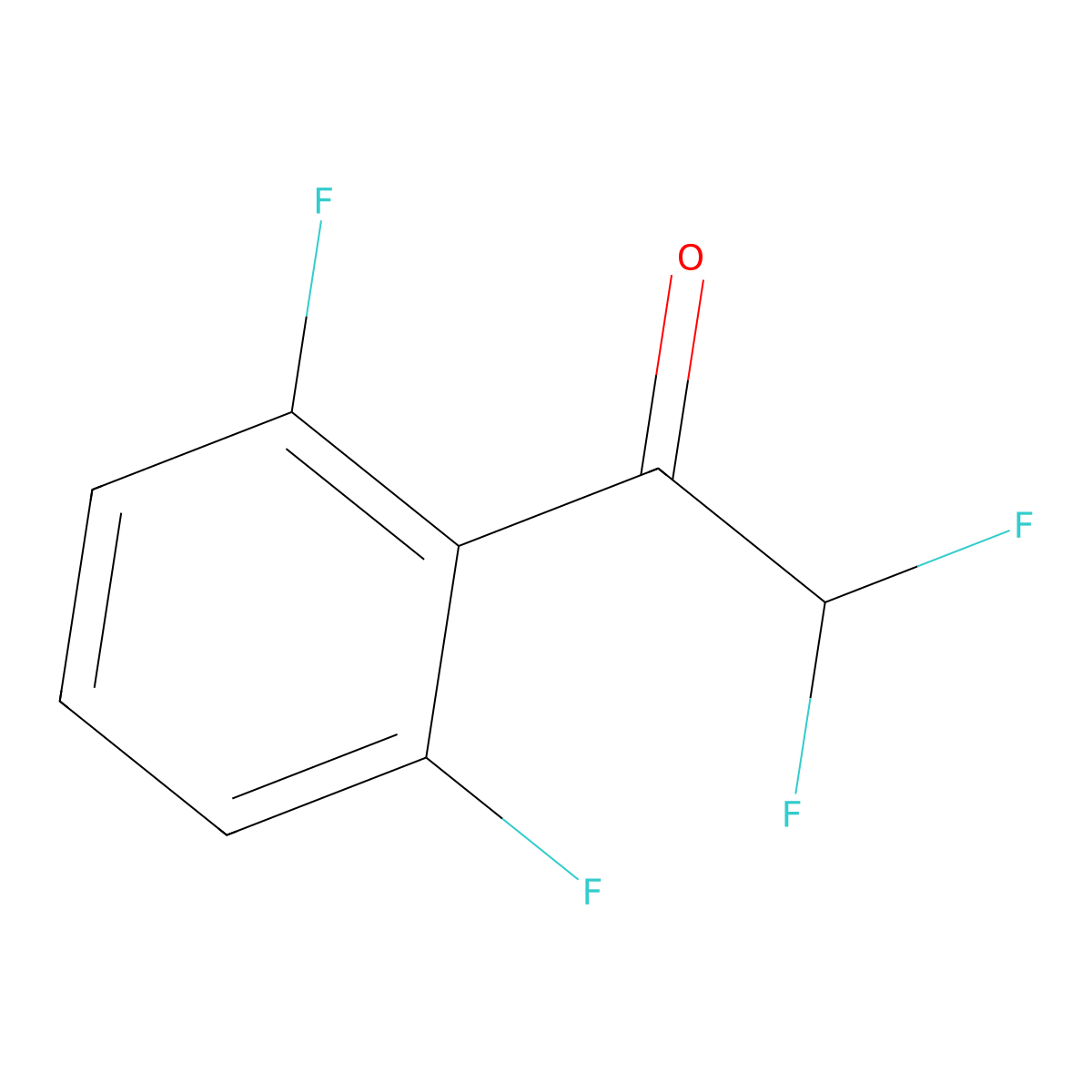 1-(2,6-Difluorophenyl)-2,2-difluoroethanone molecular structure, CAS 1565749-37-2