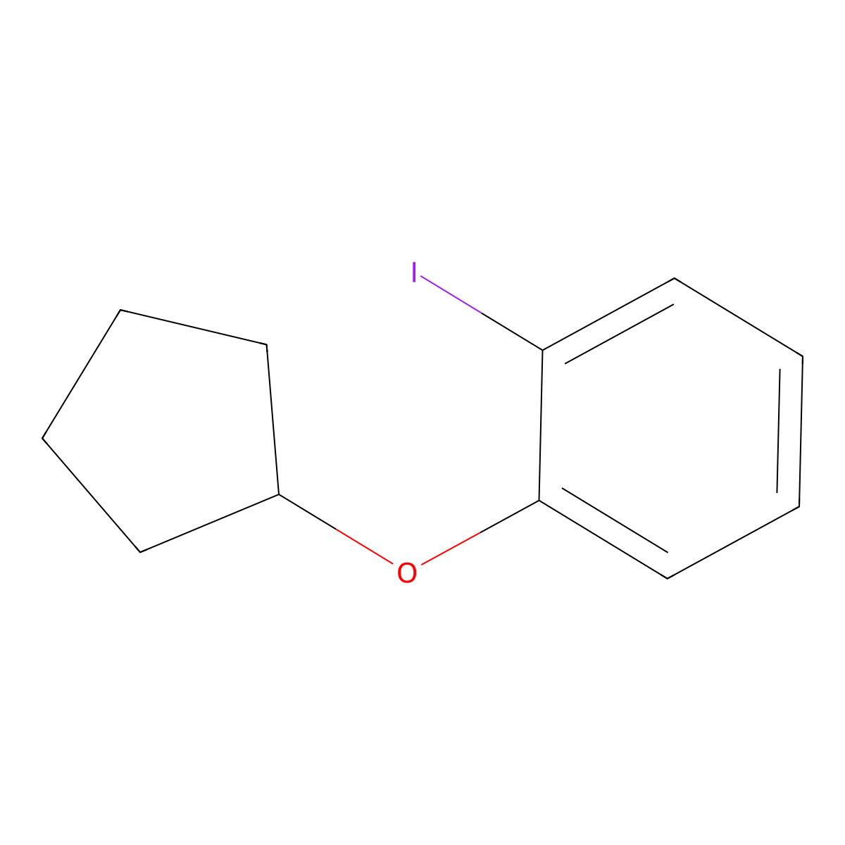 1-(Cyclopentyloxy)-2-iodobenzene molecular structure, CAS 156575-16-5